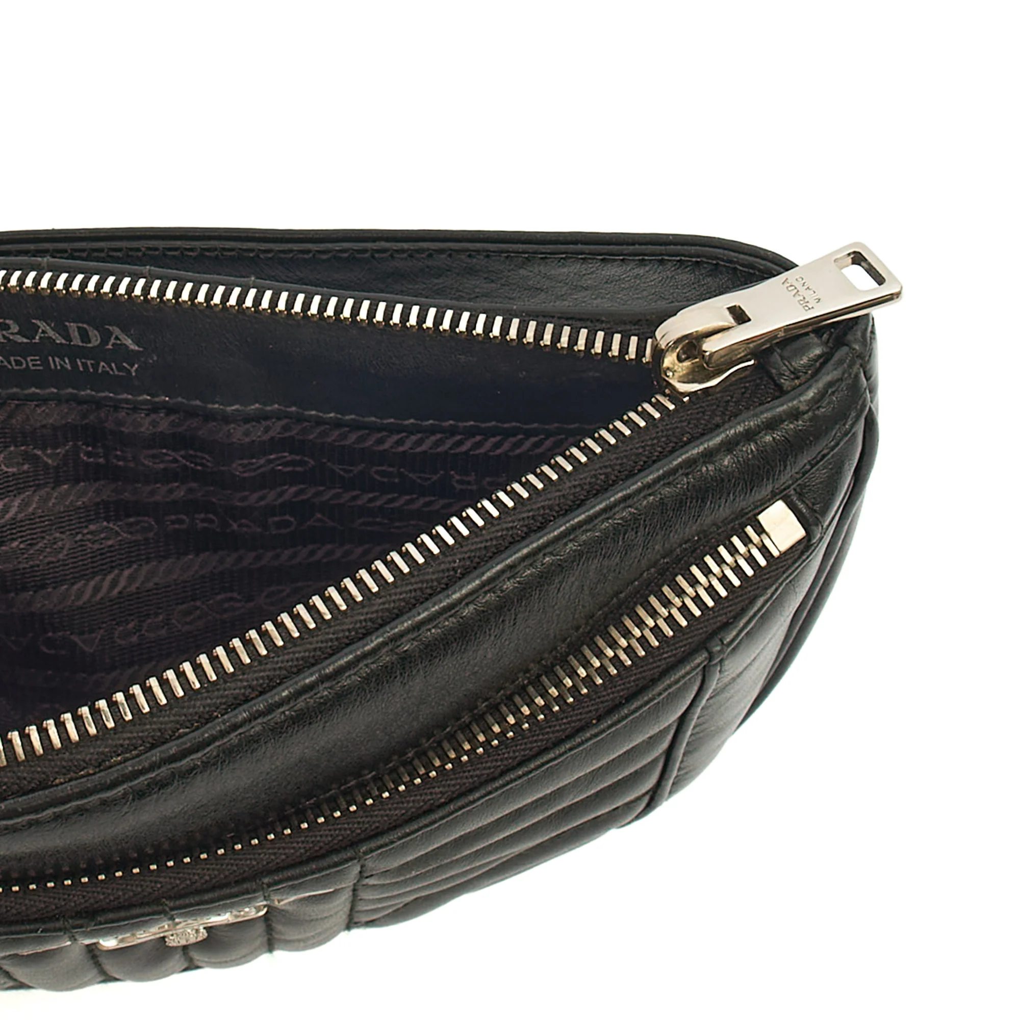 Picture of Prada Cross Body Belt Bag in Black, Leather