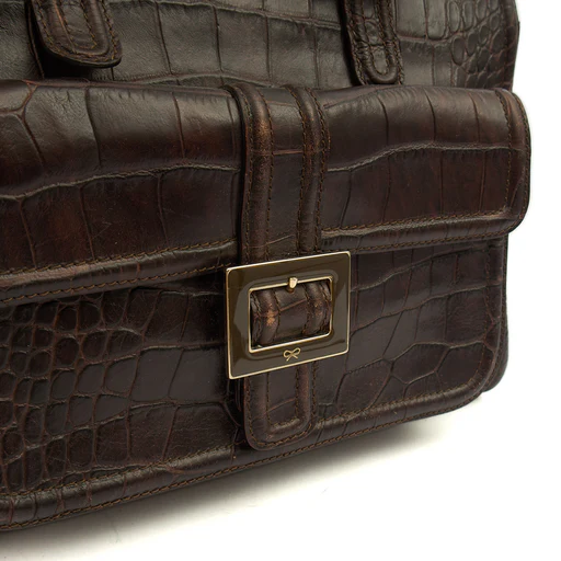 Picture of Anya Hindmarch Shoulder Bag Shoulder Bag in Brown, Exotic Effect Leather