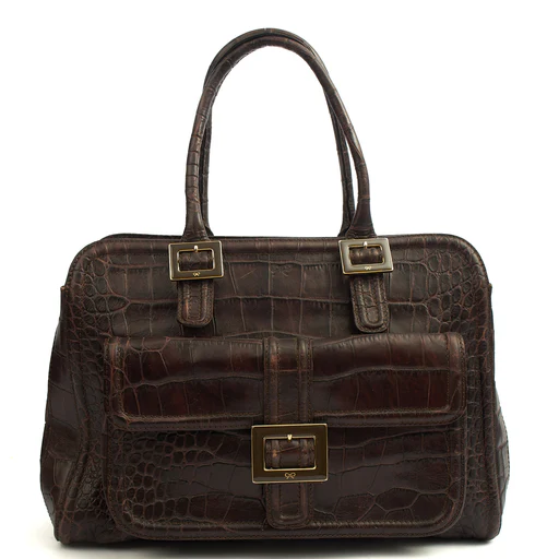 Picture of Anya Hindmarch Shoulder Bag Shoulder Bag in Brown, Exotic Effect Leather
