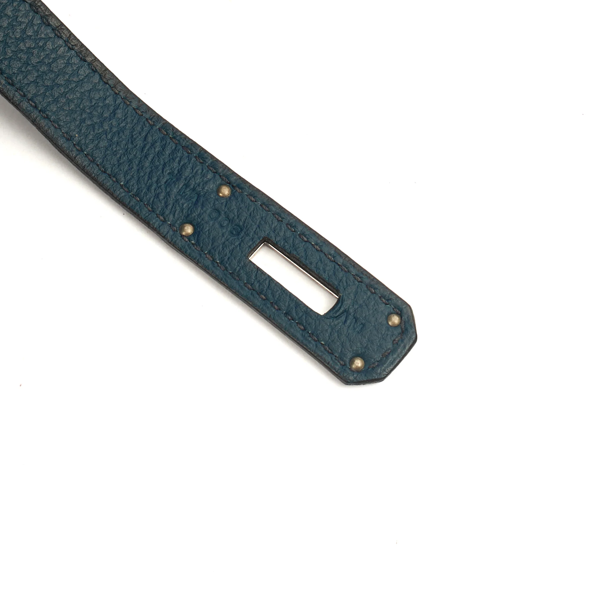 Picture of Hermes Top Handle Birkin 35 in Bleu De Prussee, Togo Leather