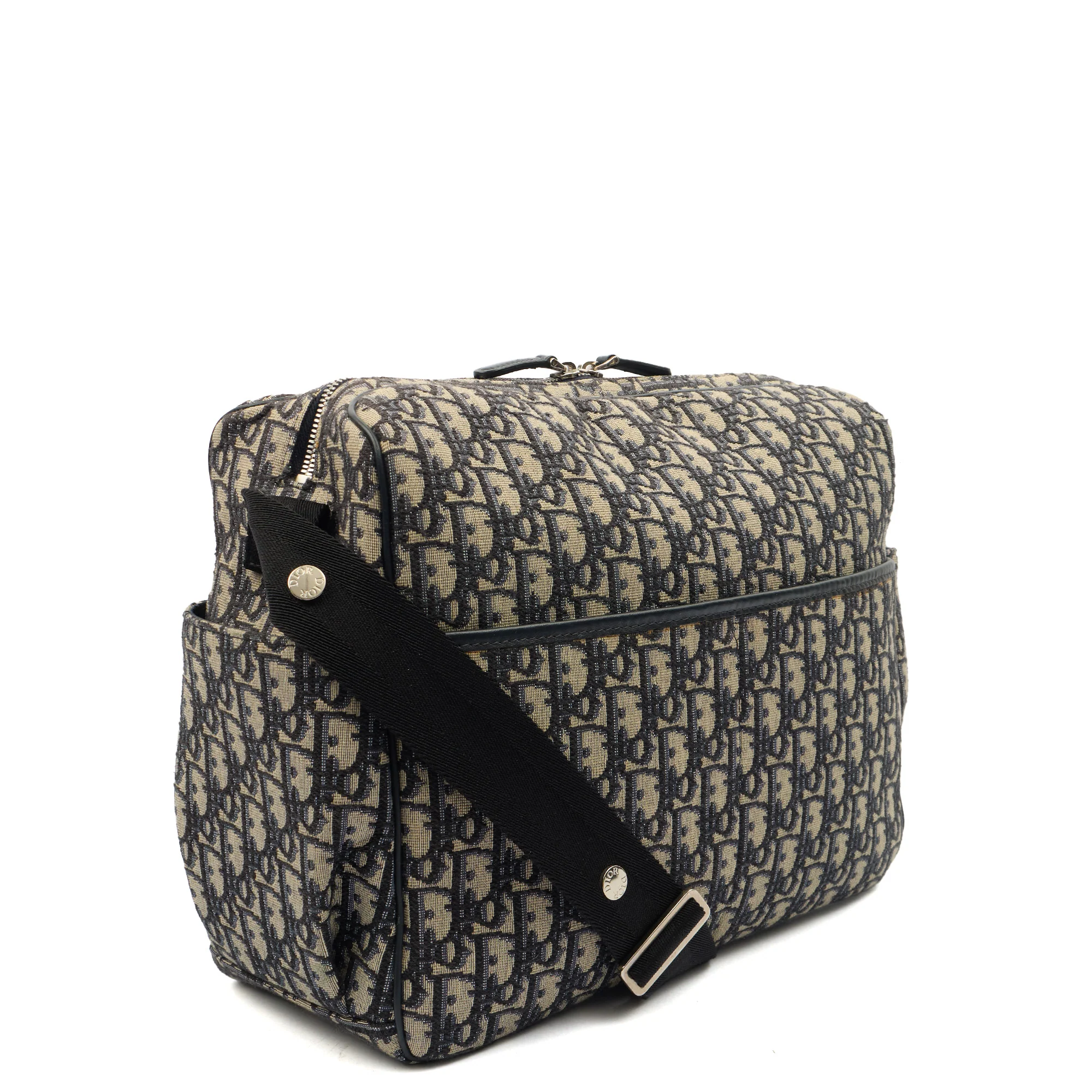 Picture of Christian Dior Tote Tote in Blue, Dior Oblique Embroidery