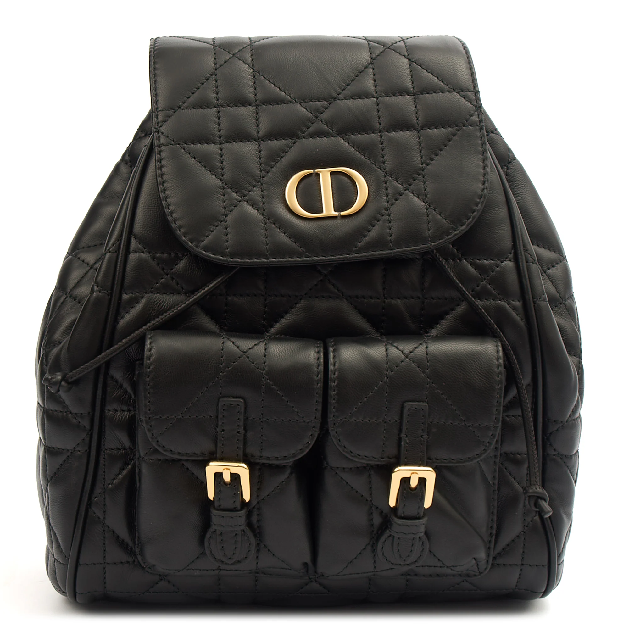 Picture of Christian Dior Backpack Caro Backpack in Black, Cannage Quilted Lambskin