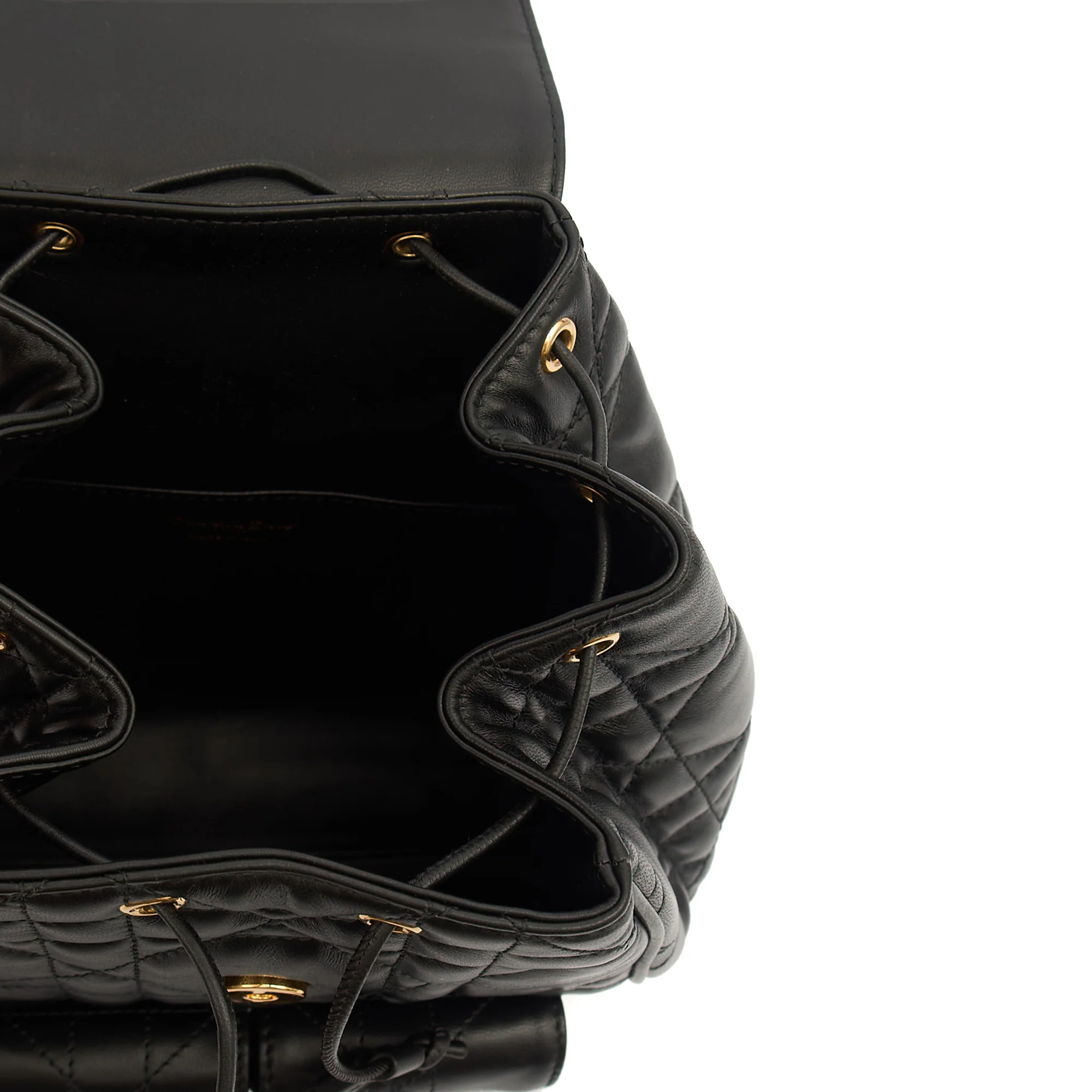 Picture of Christian Dior Backpack Caro Backpack in Black, Cannage Quilted Lambskin