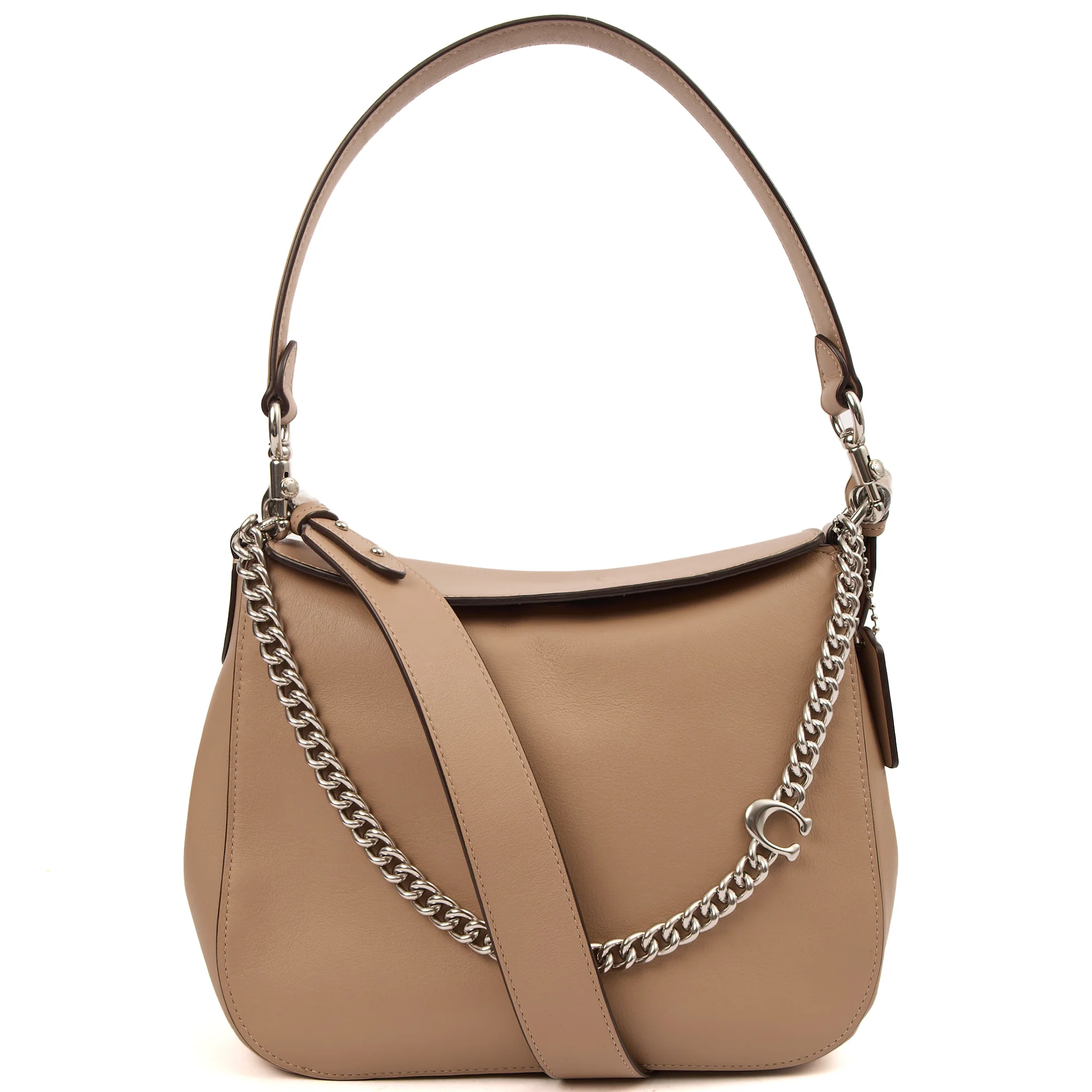 Picture of Coach Cross Body Tabby Chain Bag in Brown, Leather