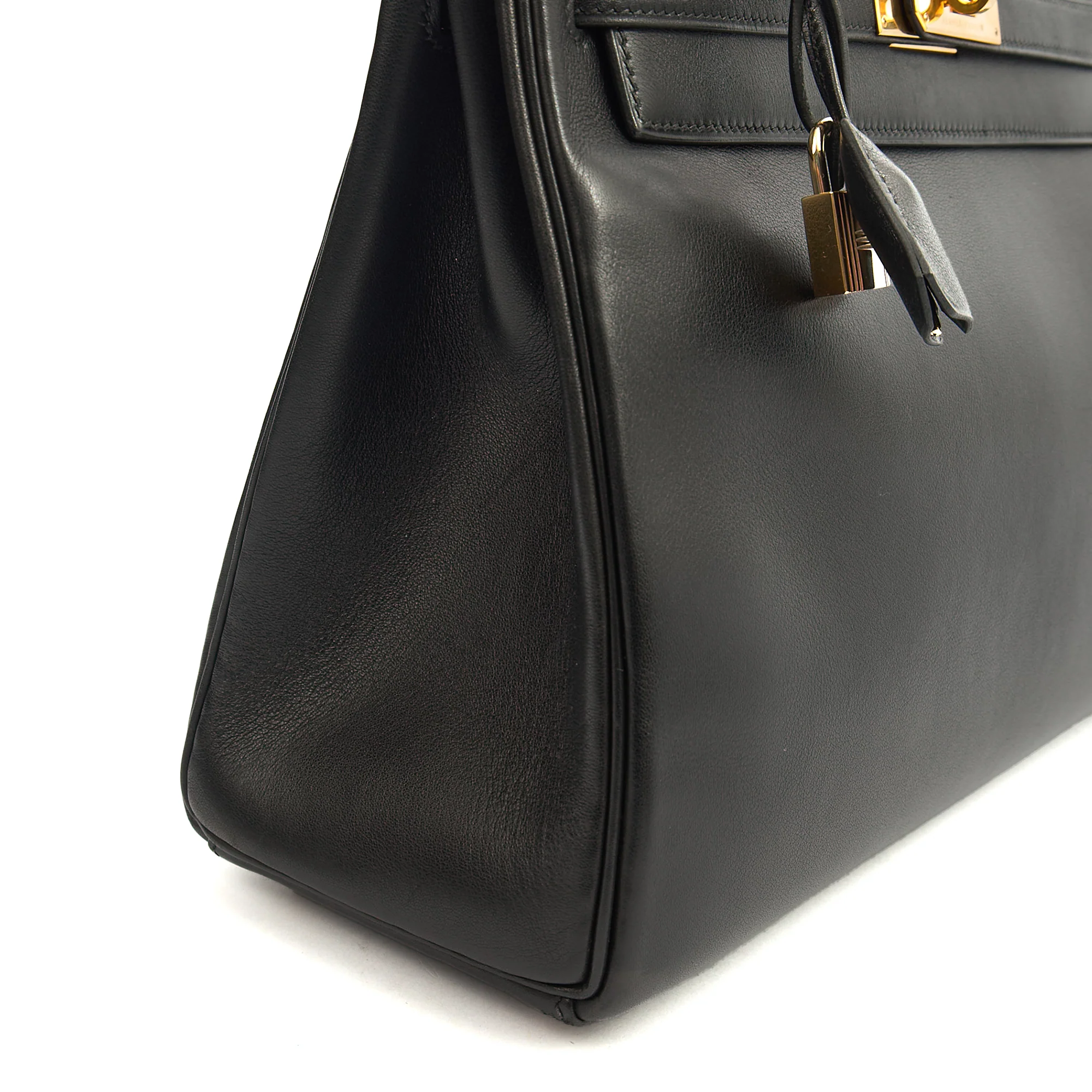 Picture of Hermes Top Handle Kelly 32 in Black, Box Calf Leather