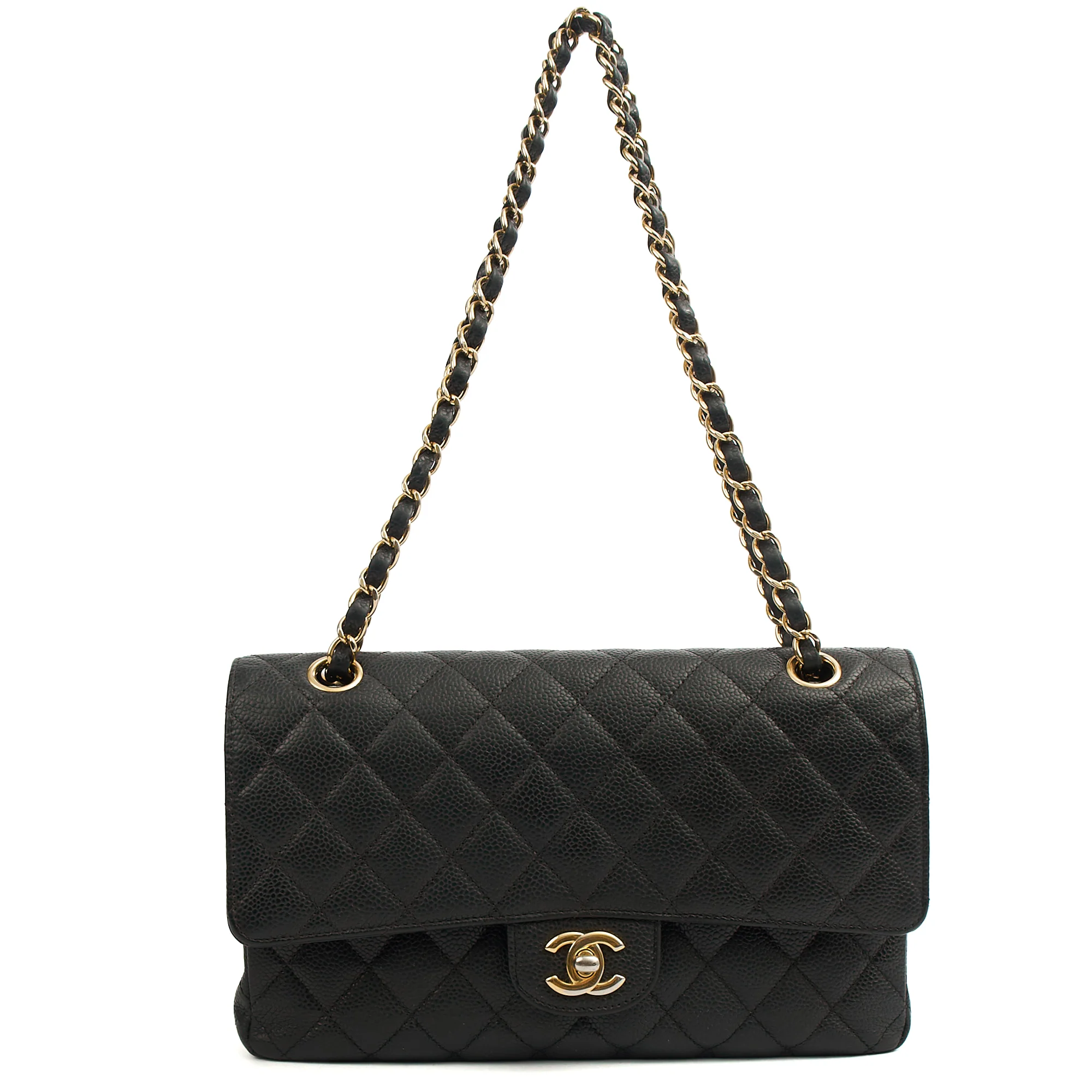 Picture of Chanel Shoulder Bag Classic Double Flap - Medium in Black, Caviar Leather