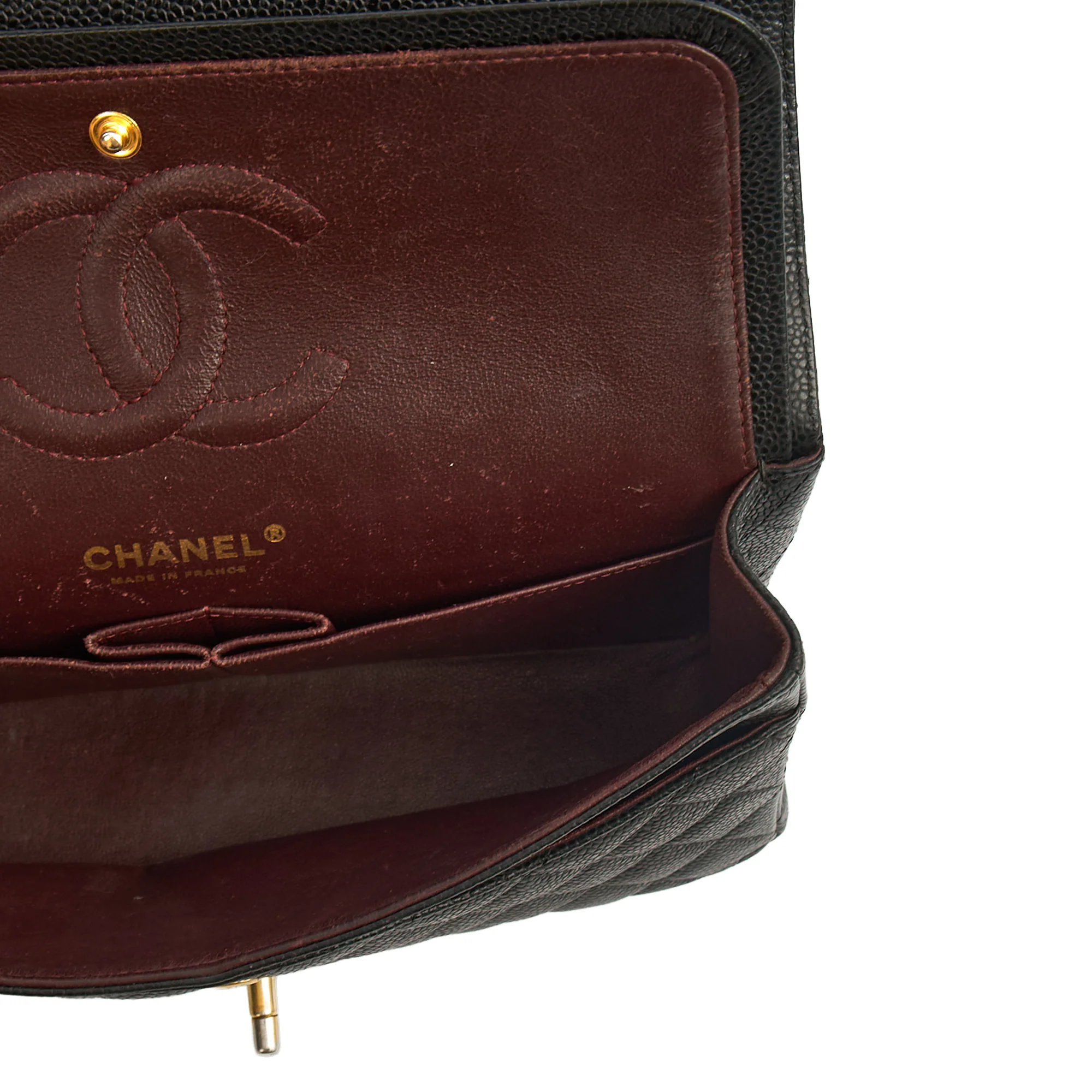 Picture of Chanel Shoulder Bag Classic Double Flap - Medium in Black, Caviar Leather