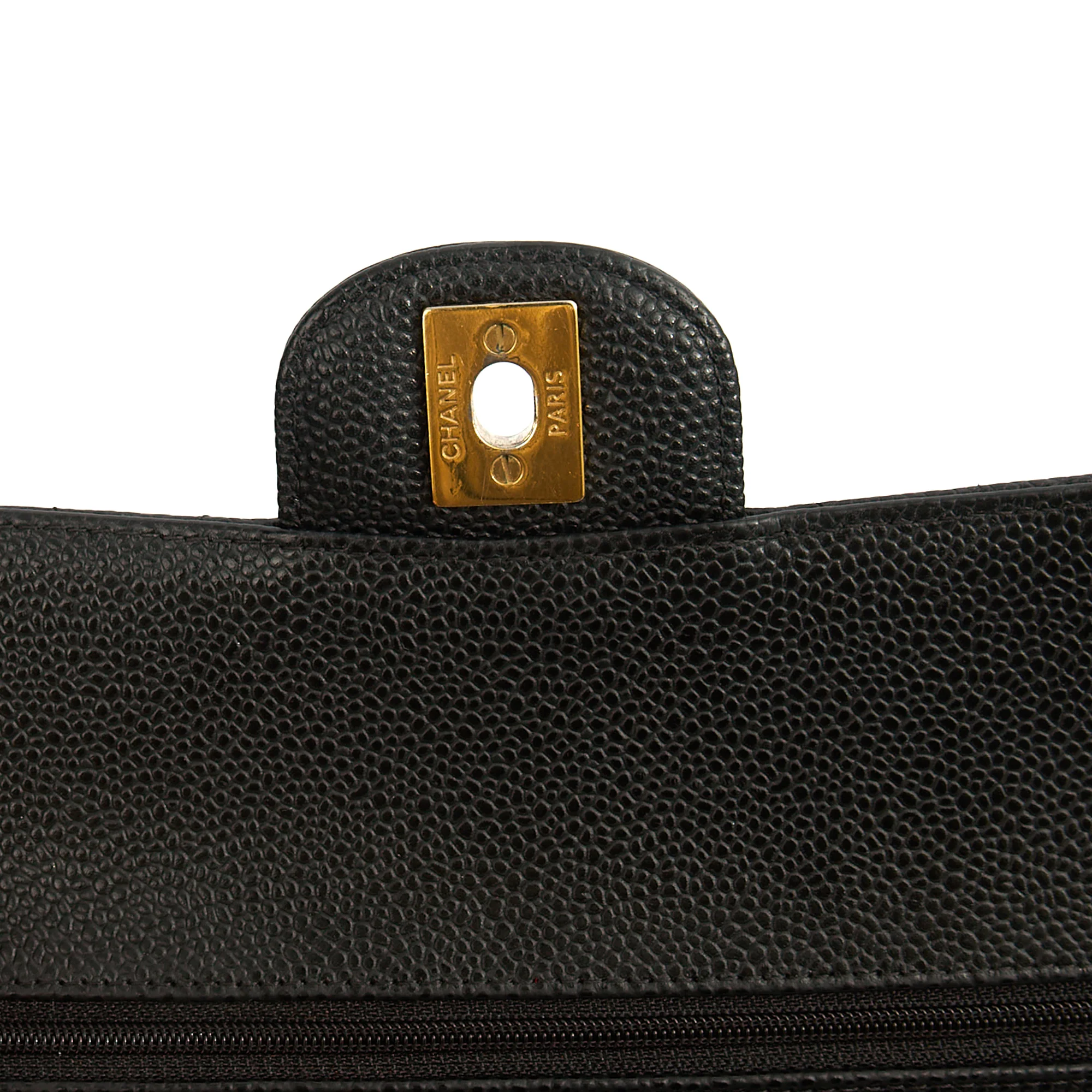 Picture of Chanel Shoulder Bag Classic Double Flap - Medium in Black, Caviar Leather