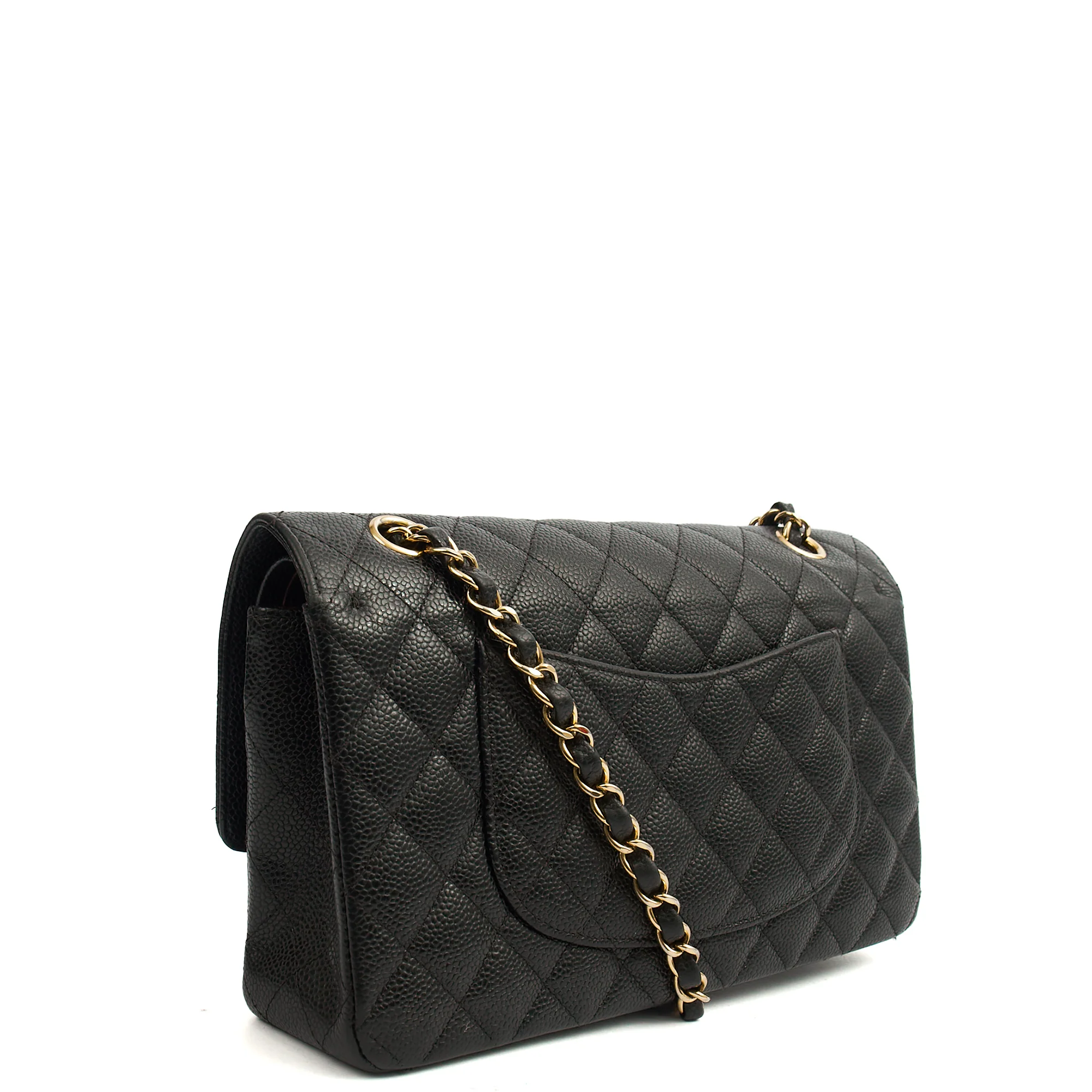 Picture of Chanel Shoulder Bag Classic Double Flap - Medium in Black, Caviar Leather