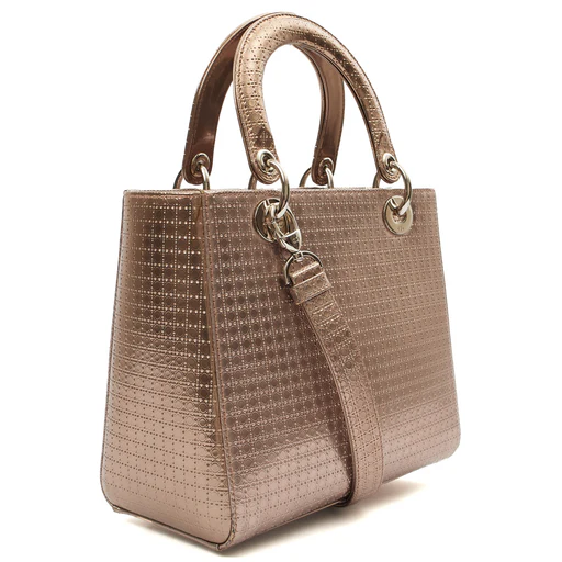 Picture of Christian Dior Shoulder Bag Lady Dior Small in Metallic, Leather