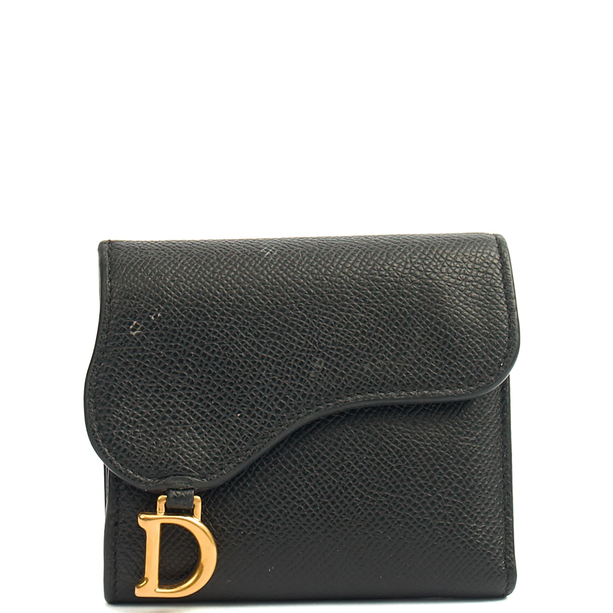 Picture of Christian Dior Wallet Saddle Coin Purse in Black, Calfskin