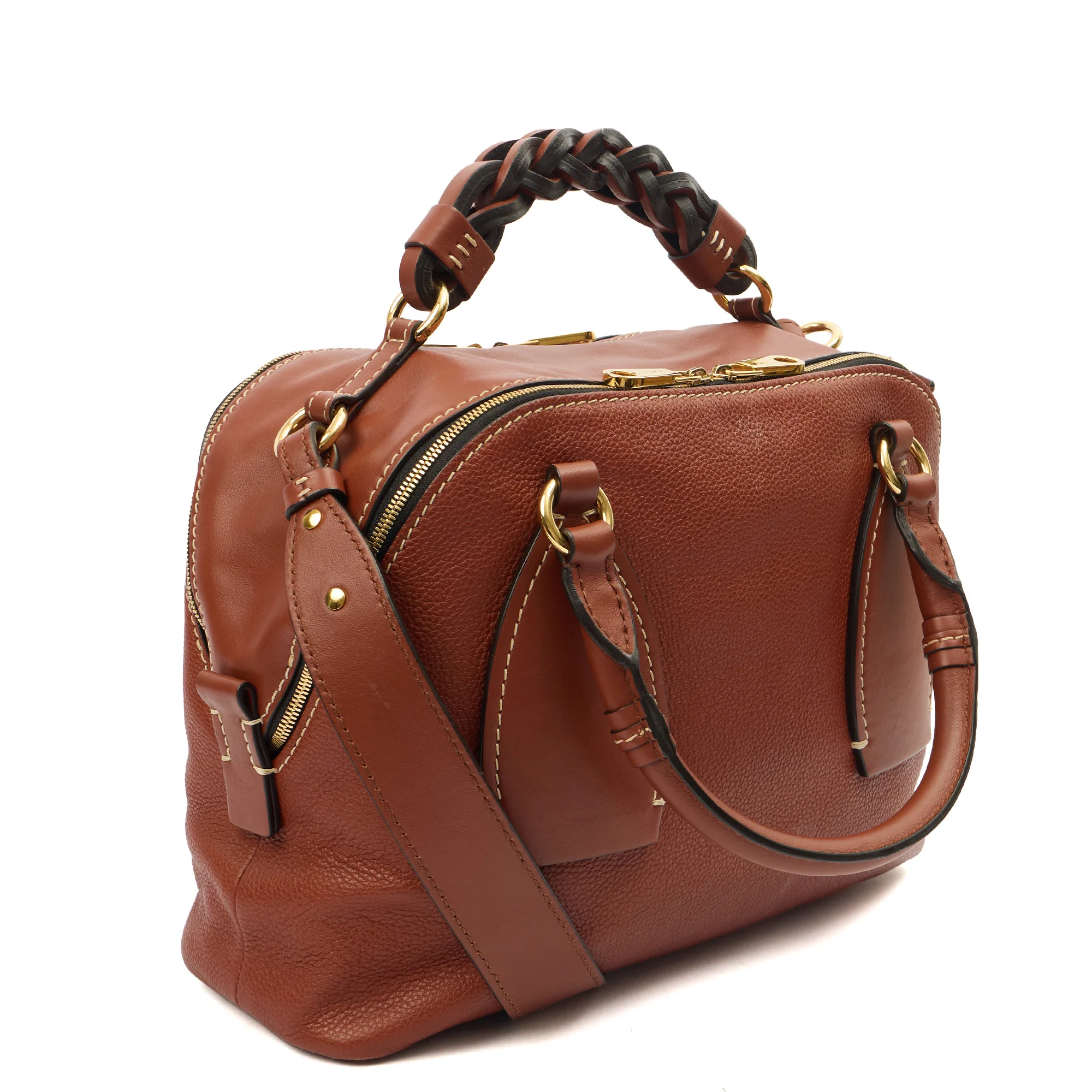 Picture of Chloe Tote Daria - Medium in Brown, Leather