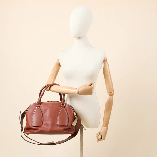 Picture of Chloe Tote Daria - Medium in Brown, Leather