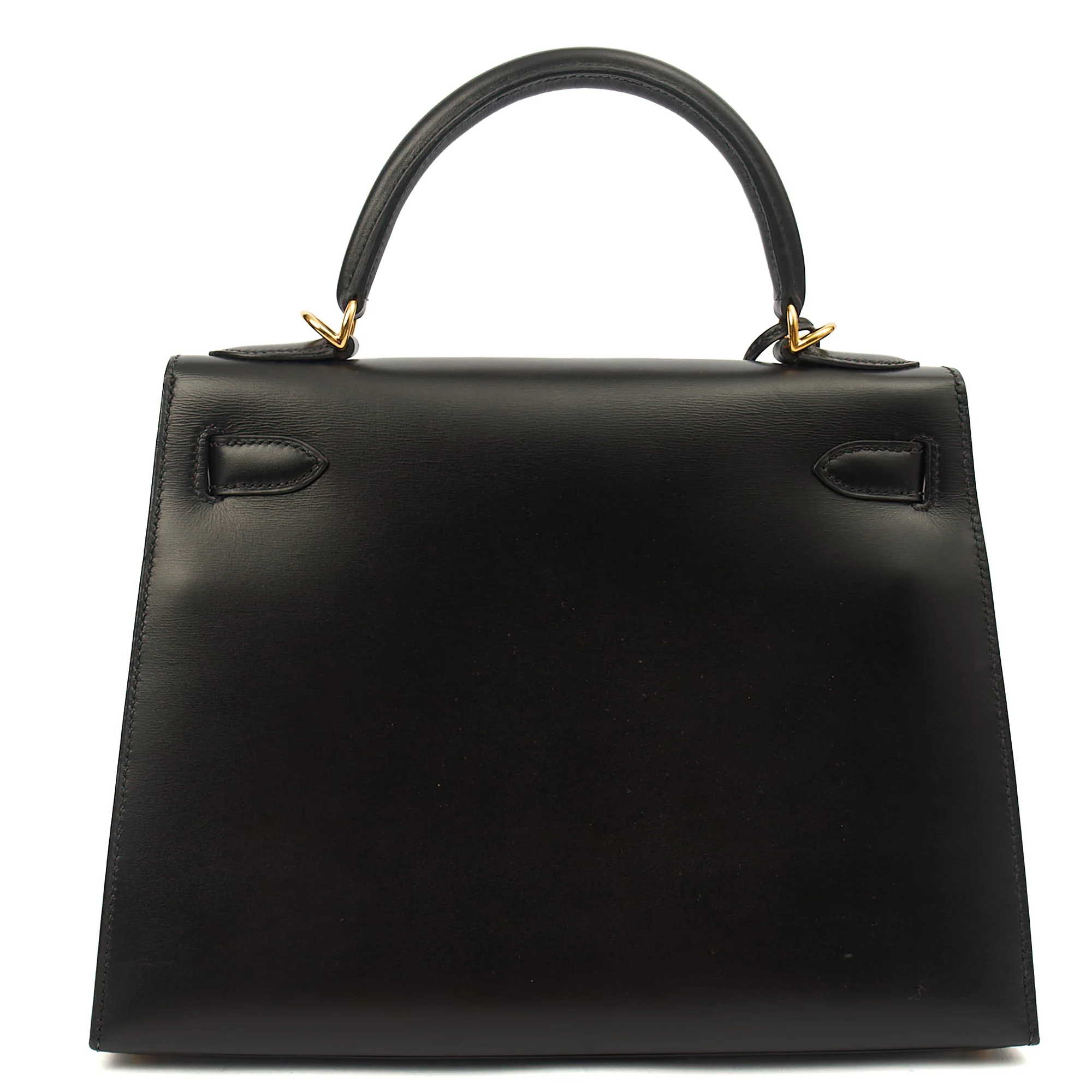Picture of Hermes Top Handle Kelly 28 in Black, Box Calf Leather