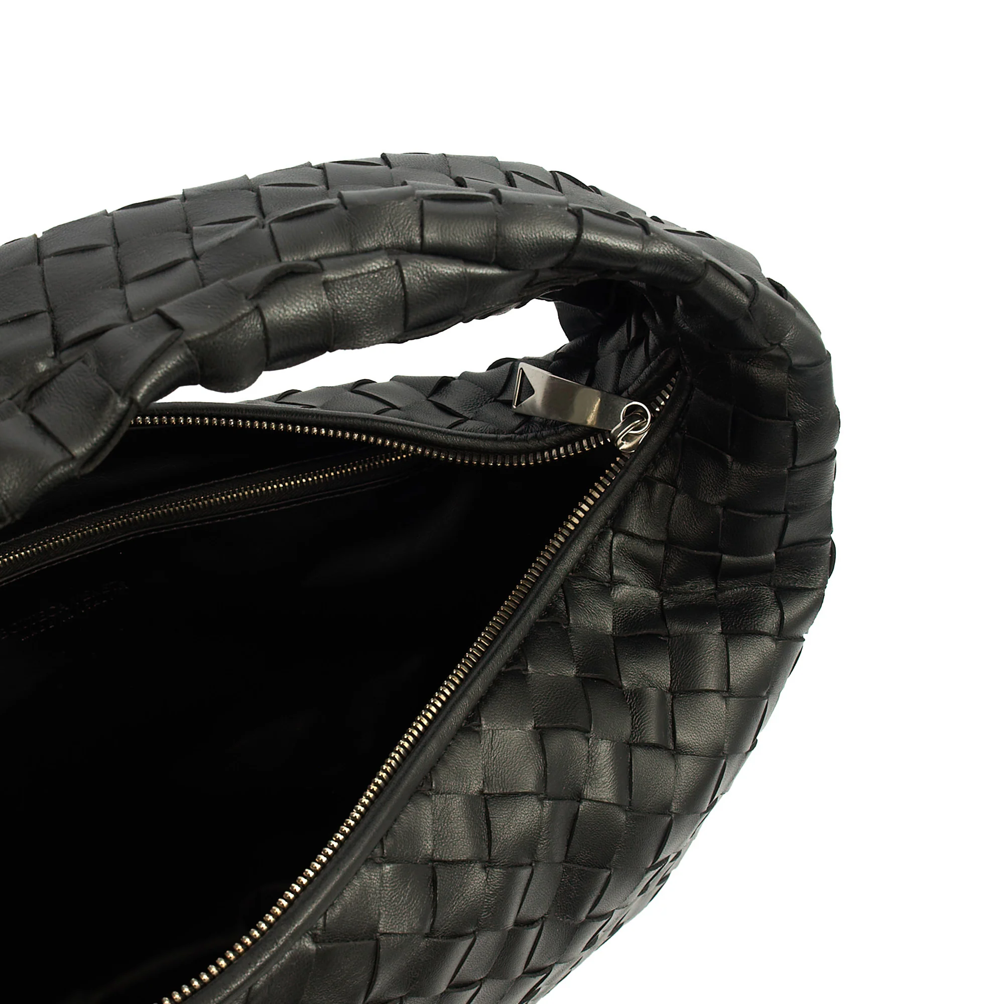 Picture of Bottega Veneta Shoulder Bag Jodie - Teen in Black, Intrecciato Nappa