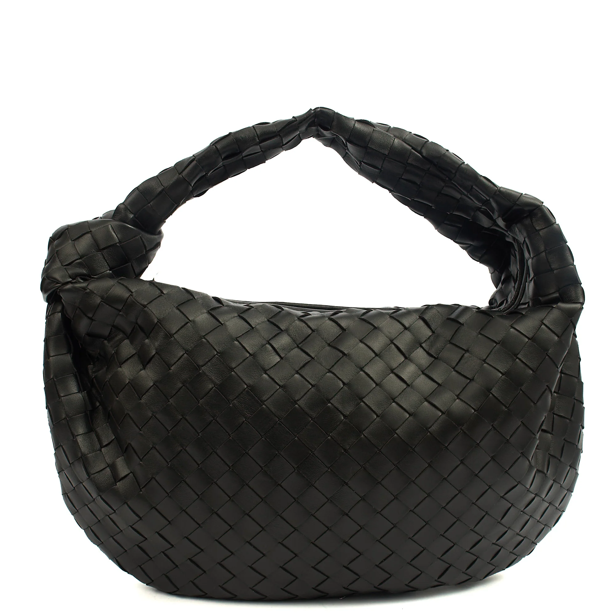 Picture of Bottega Veneta Shoulder Bag Jodie - Teen in Black, Intrecciato Nappa