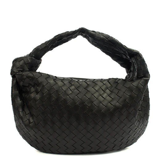Picture of Bottega Veneta Shoulder Bag Jodie - Teen in Black, Intrecciato Nappa