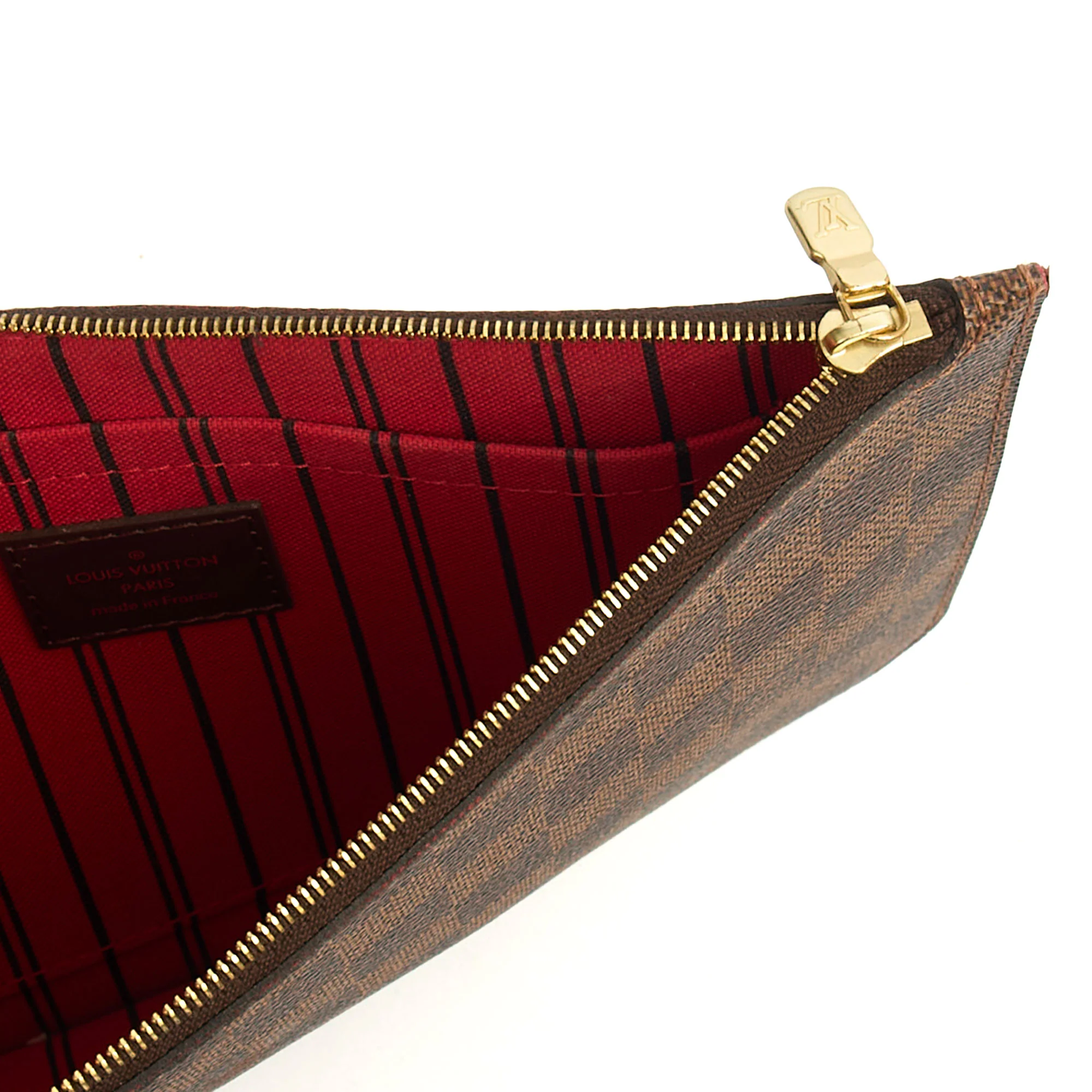 Picture of Louis Vuitton Clutch Neverfull MM Pouch in Damier Ebene, Leather