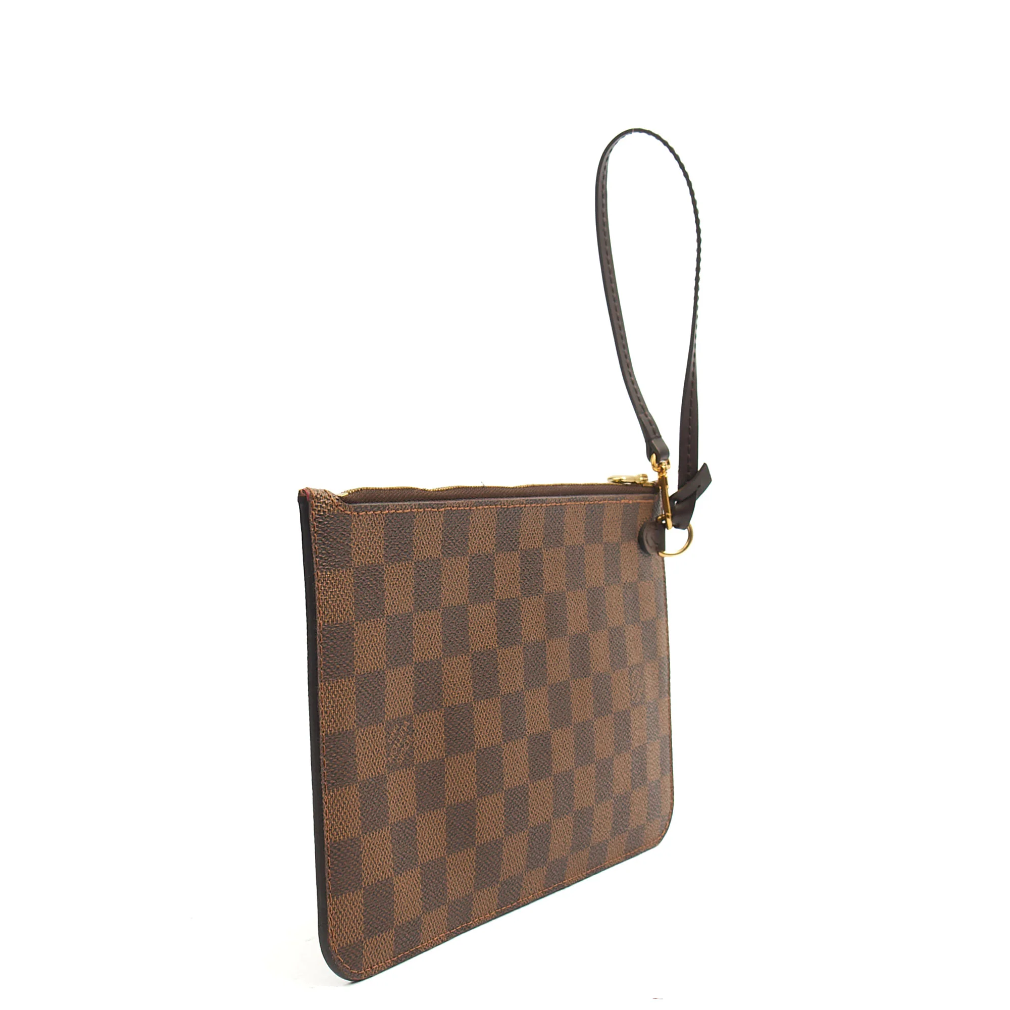 Picture of Louis Vuitton Clutch Neverfull MM Pouch in Damier Ebene, Leather