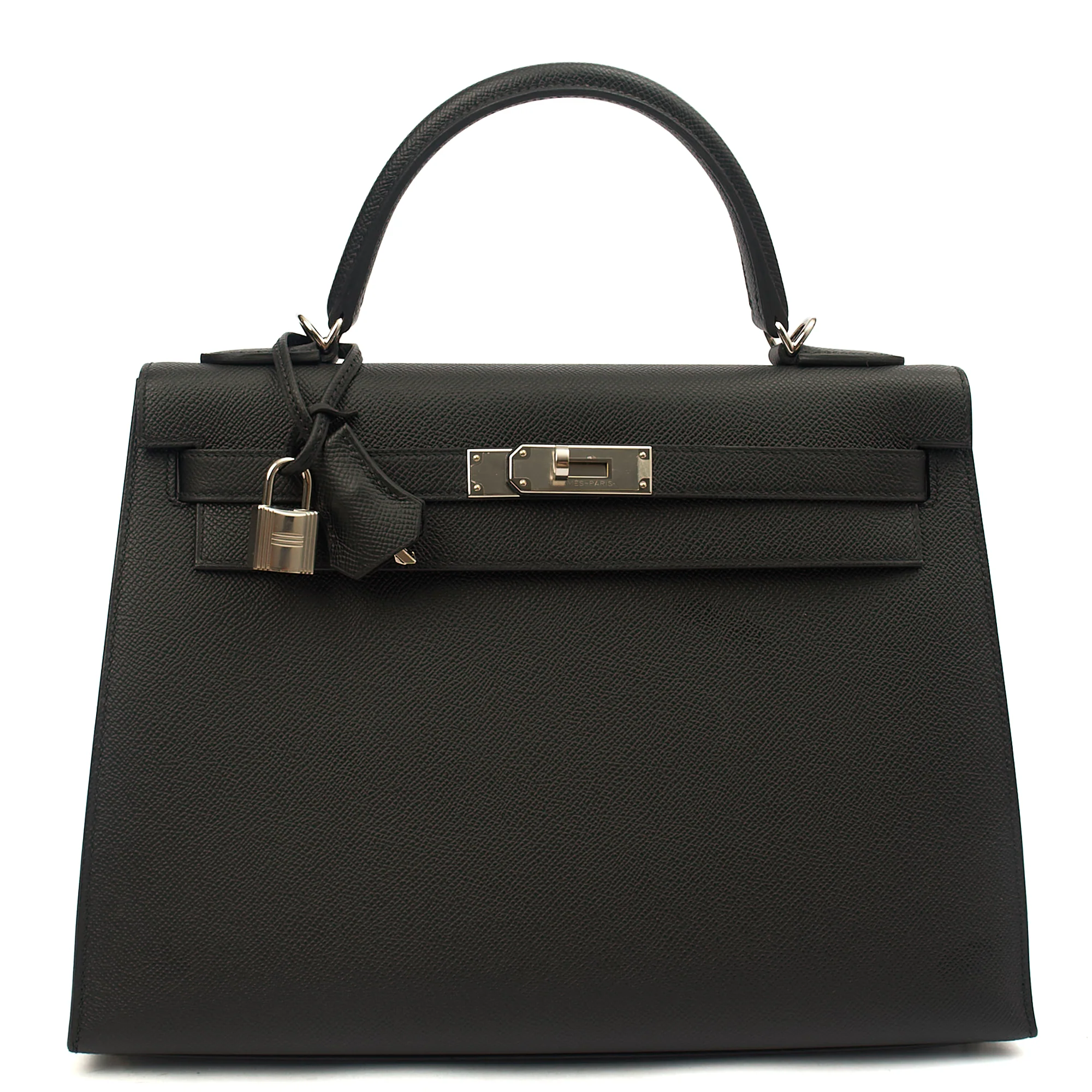 Picture of Hermes Top Handle Kelly 32 in Black, Epsom Leather