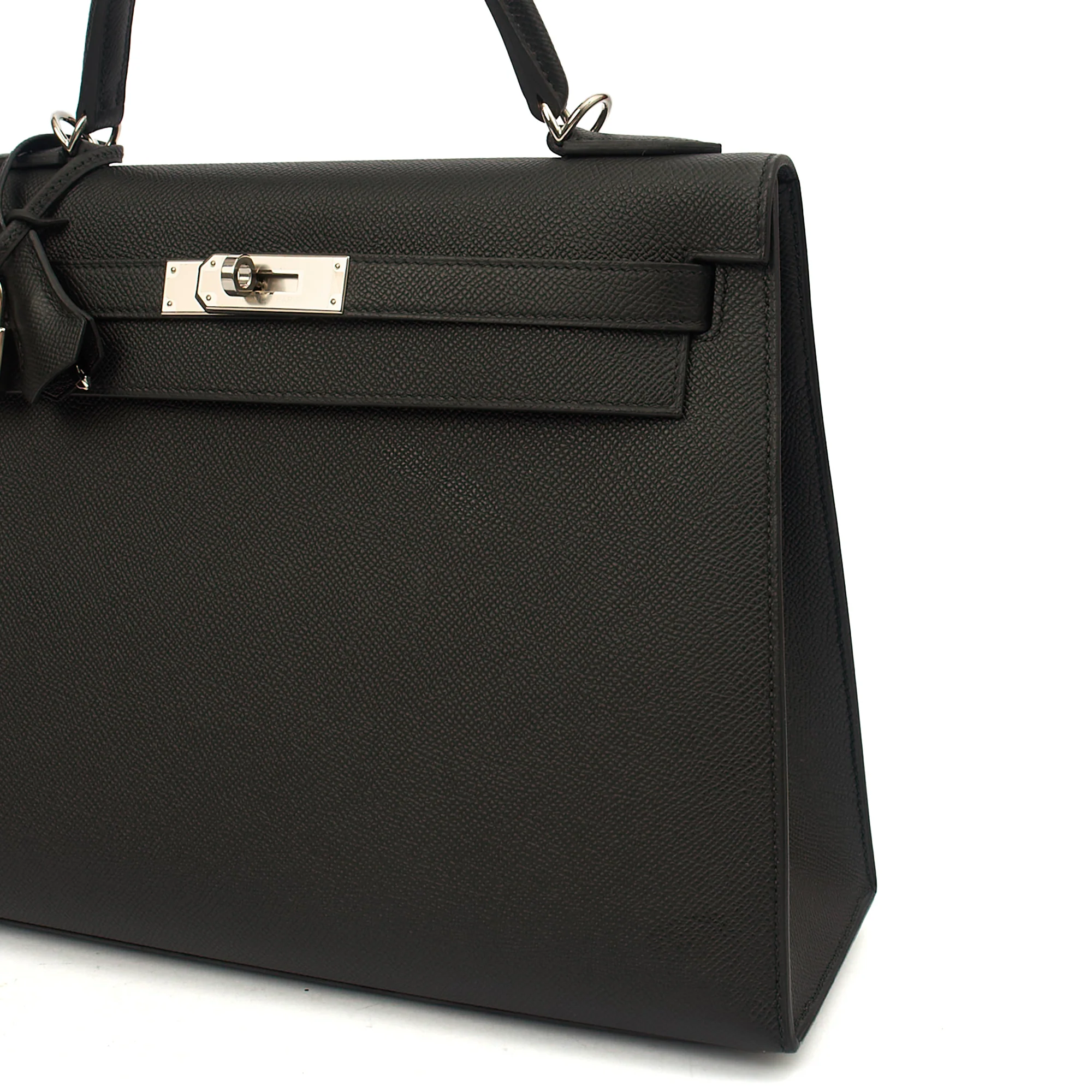 Picture of Hermes Top Handle Kelly 32 in Black, Epsom Leather