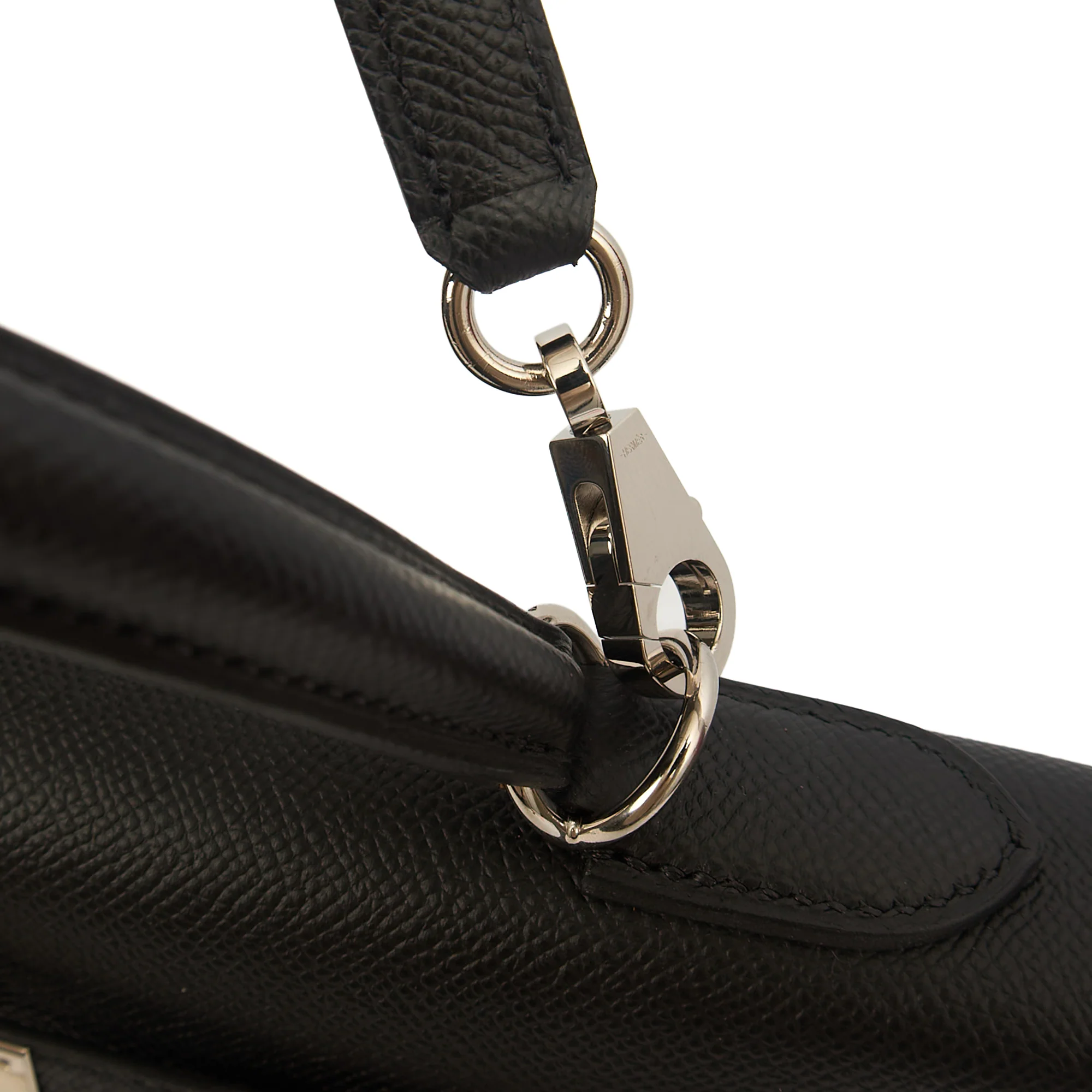Picture of Hermes Top Handle Kelly 32 in Black, Epsom Leather