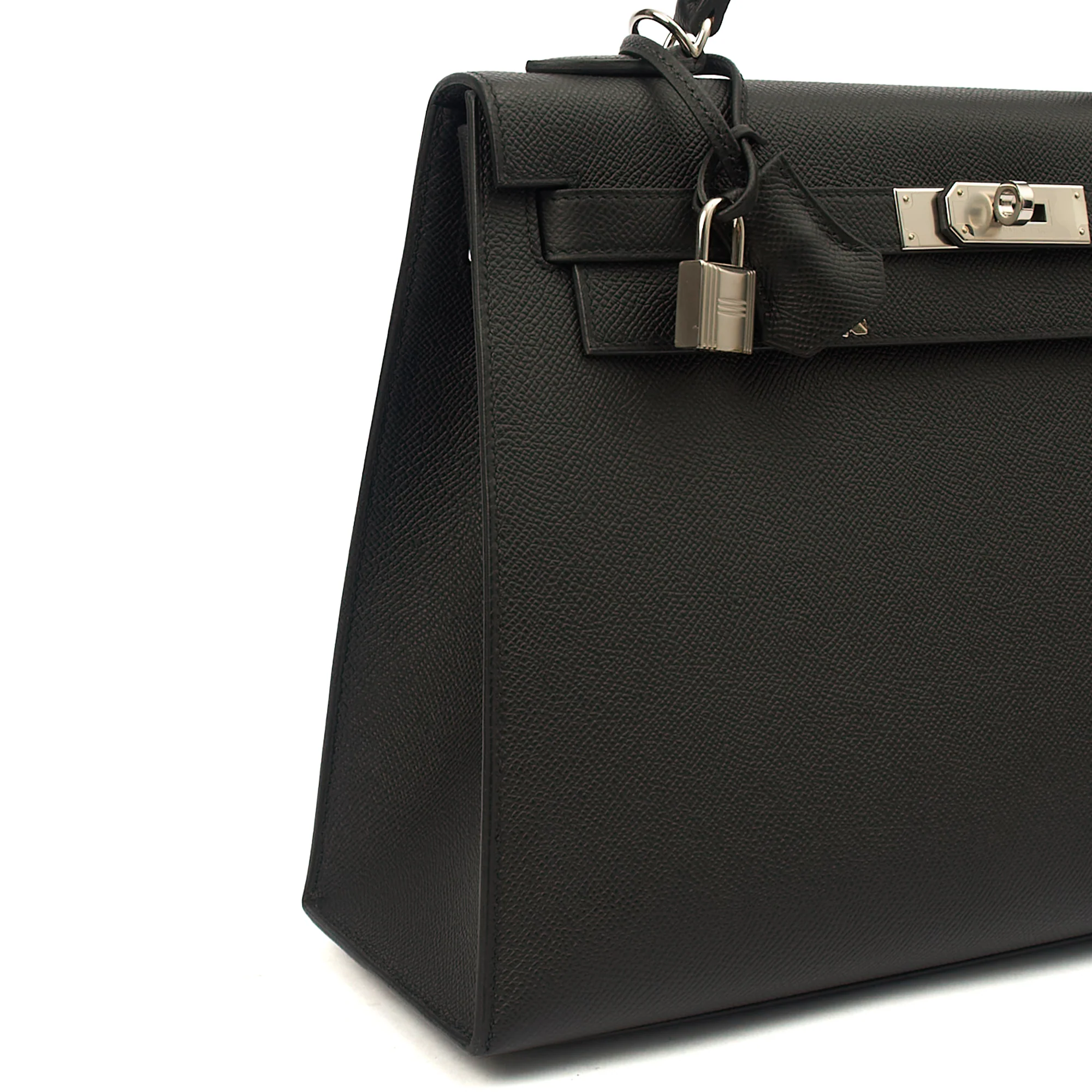 Picture of Hermes Top Handle Kelly 32 in Black, Epsom Leather