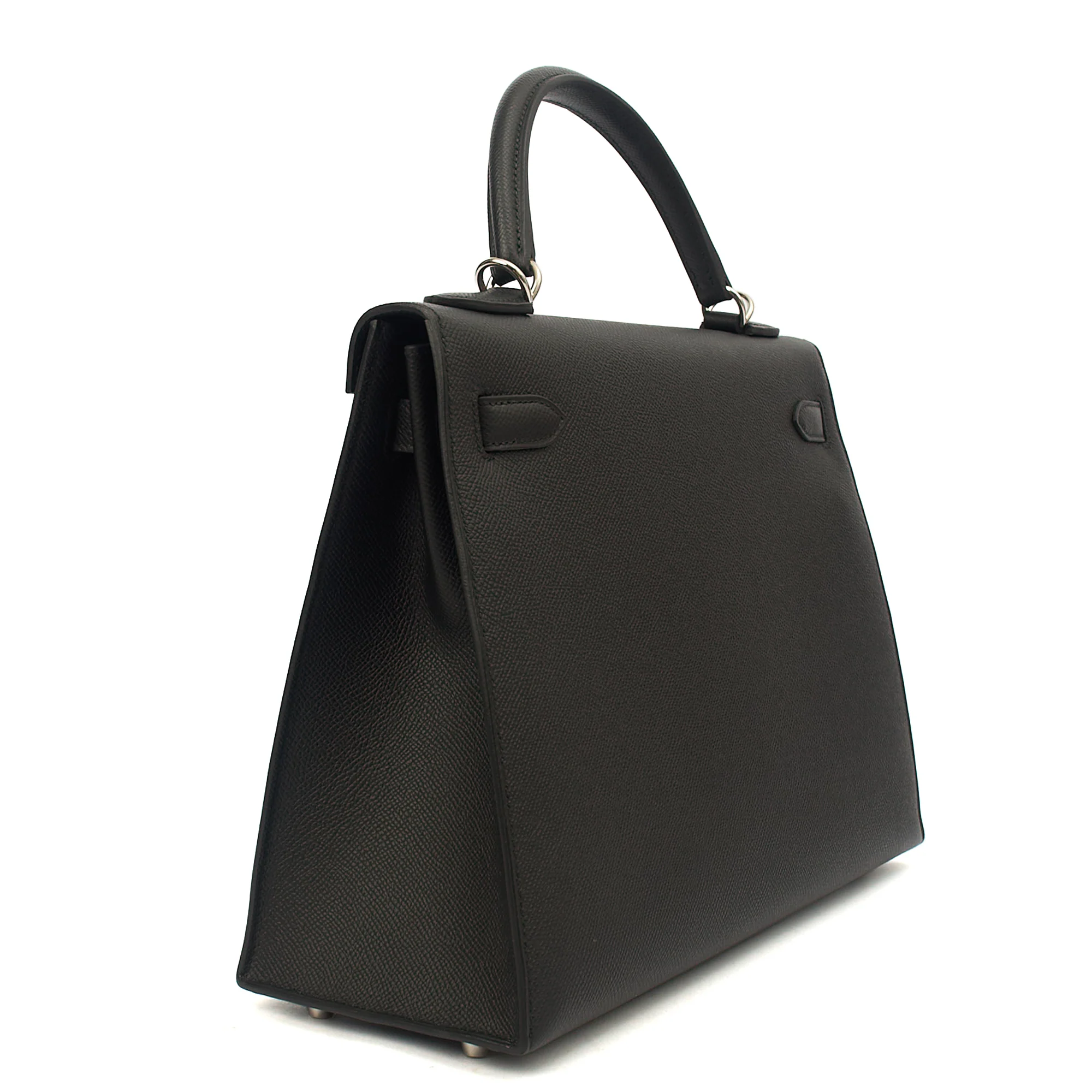Picture of Hermes Top Handle Kelly 32 in Black, Epsom Leather