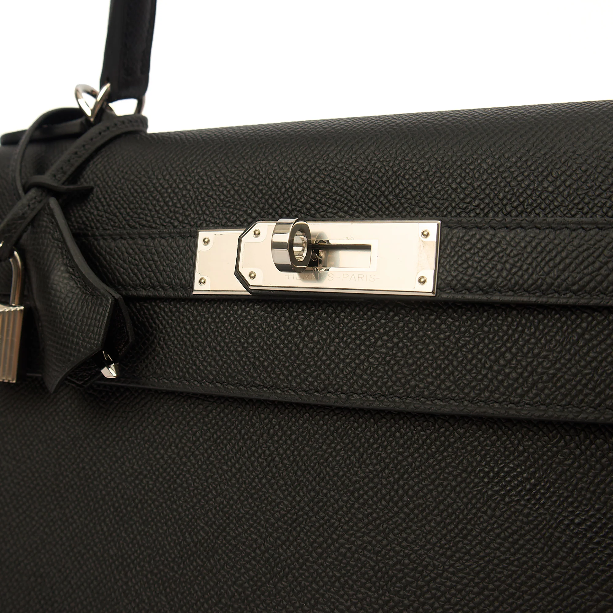 Picture of Hermes Top Handle Kelly 32 in Black, Epsom Leather