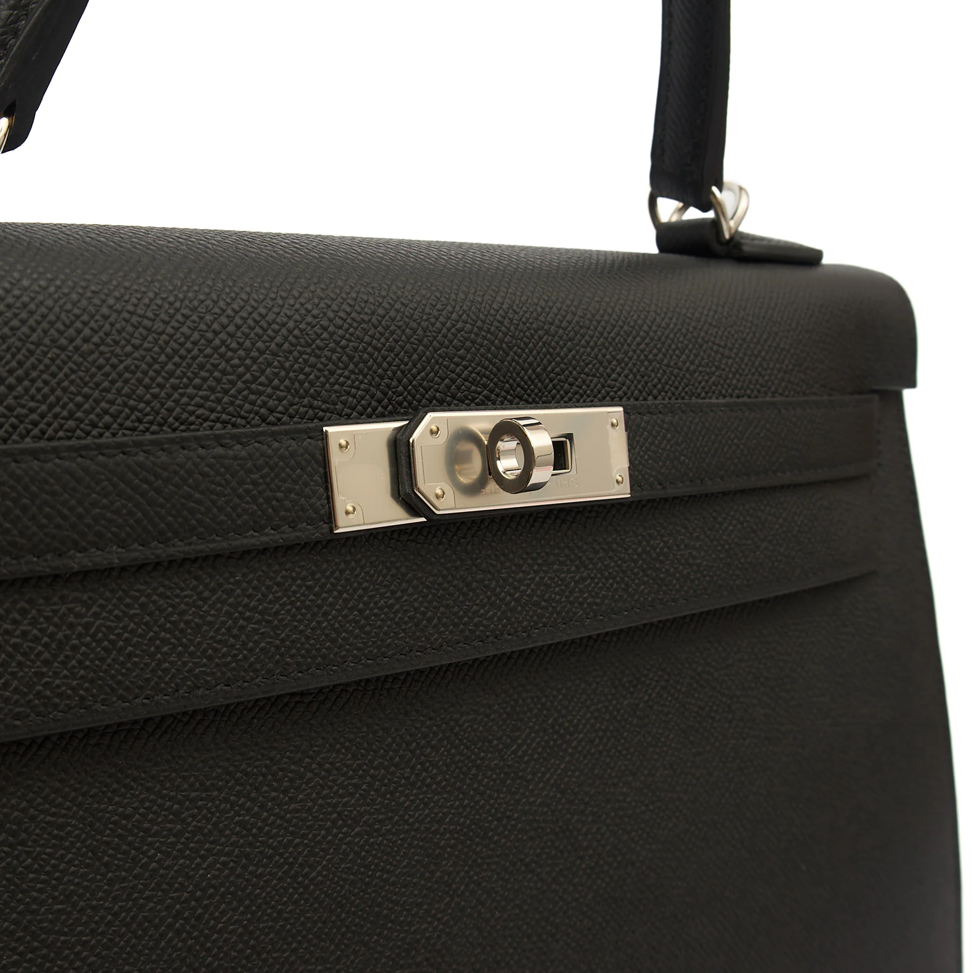 Picture of Hermes Top Handle Kelly 32 in Black, Epsom Leather