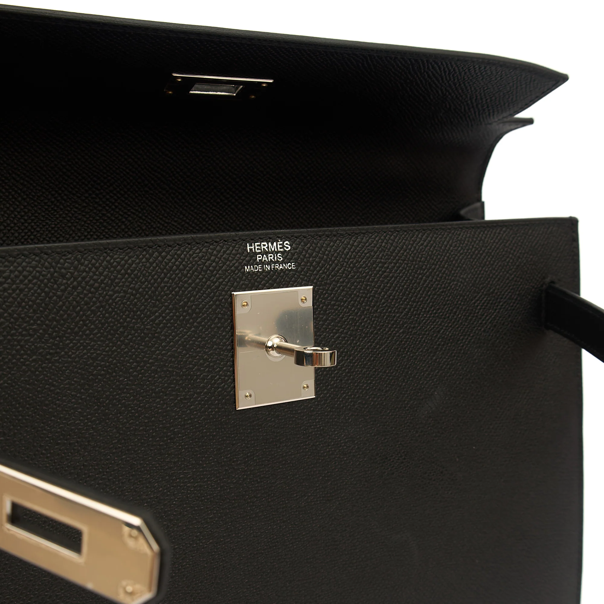 Picture of Hermes Top Handle Kelly 32 in Black, Epsom Leather