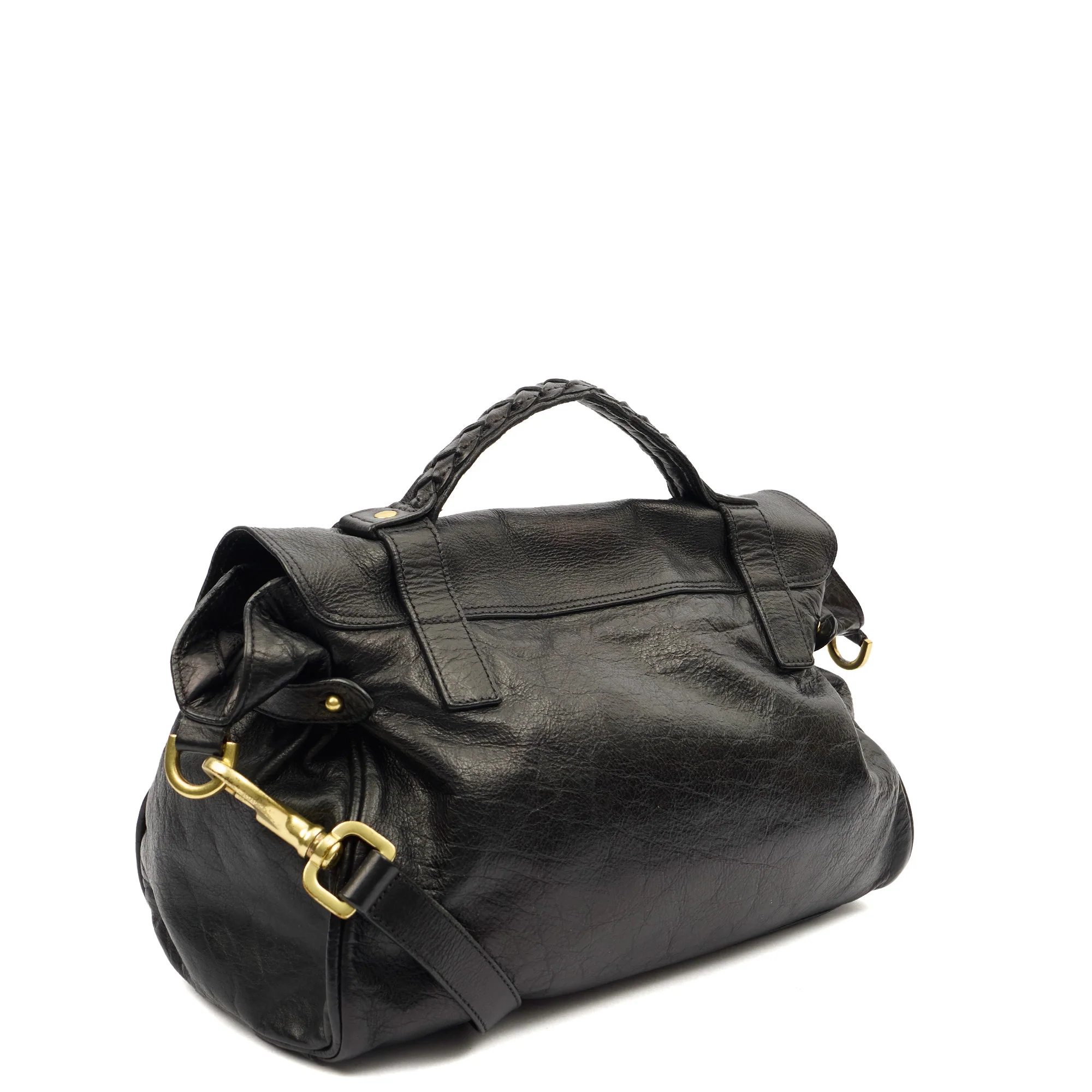 Picture of Mulberry Satchel Alexa in Black, Leather