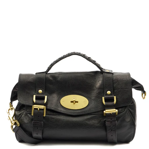 Picture of Mulberry Satchel Alexa in Black, Leather