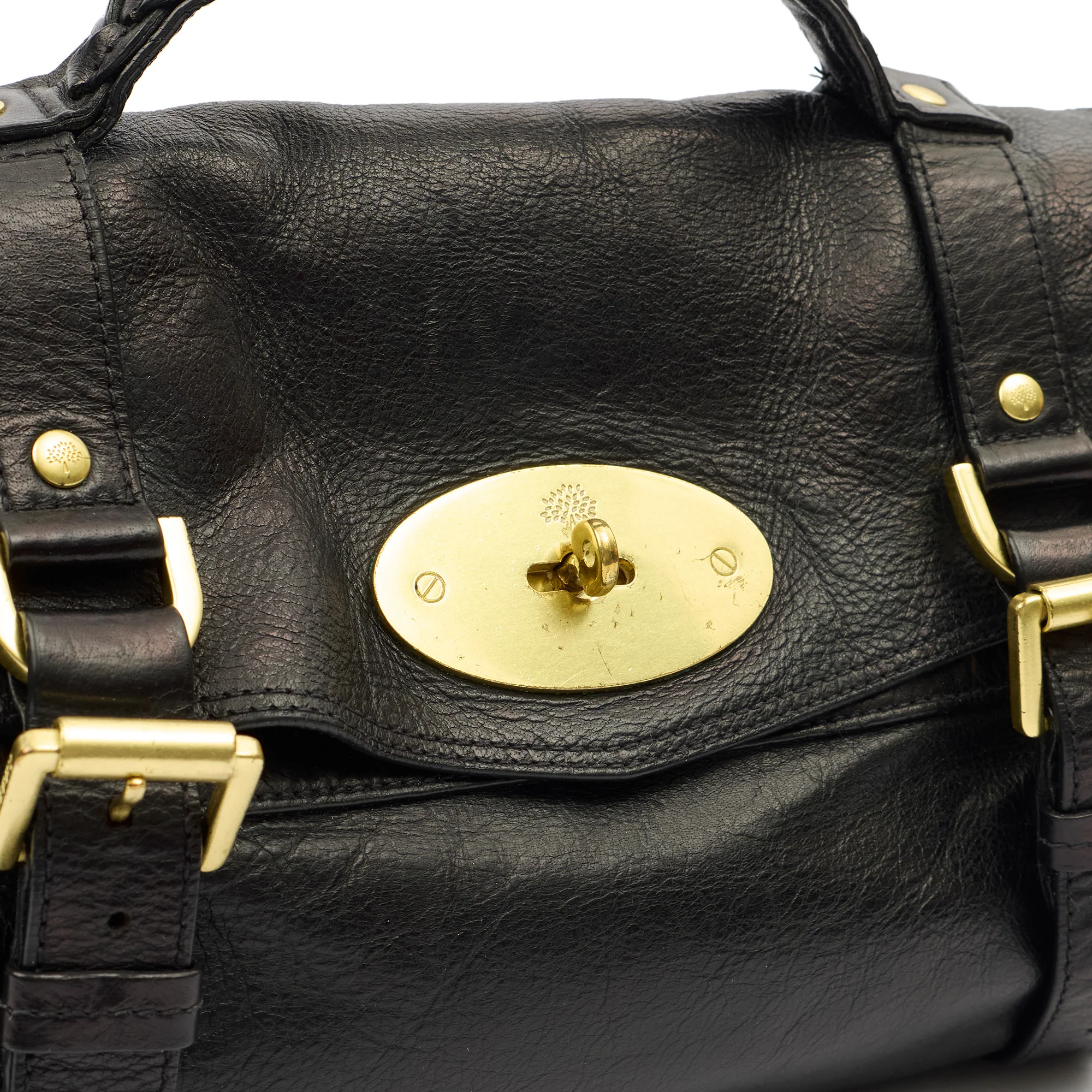 Picture of Mulberry Satchel Alexa in Black, Leather