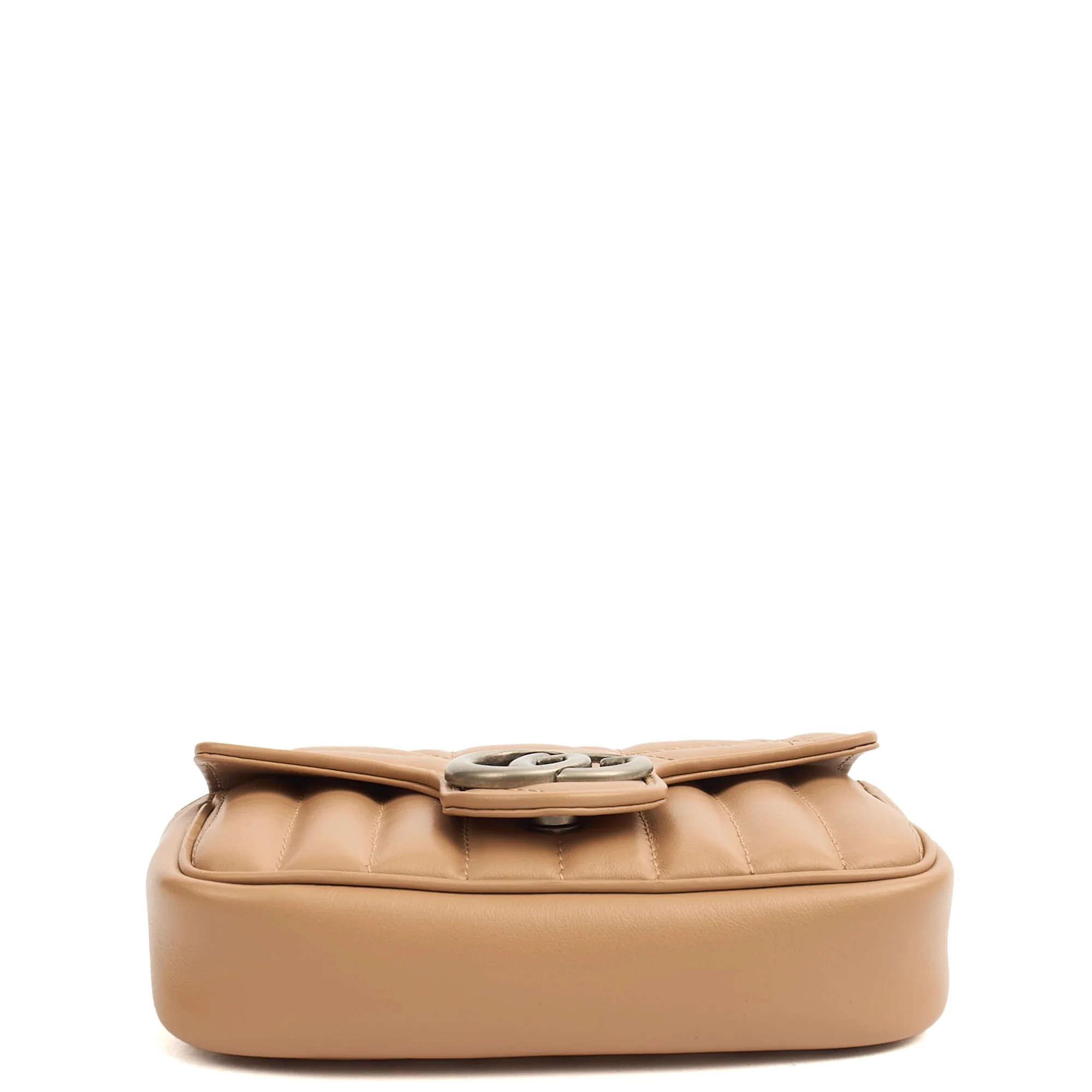 Picture of Gucci Mini Bag Marmont Shoulder Flap Bag - Super Mini in Neutral, Leather