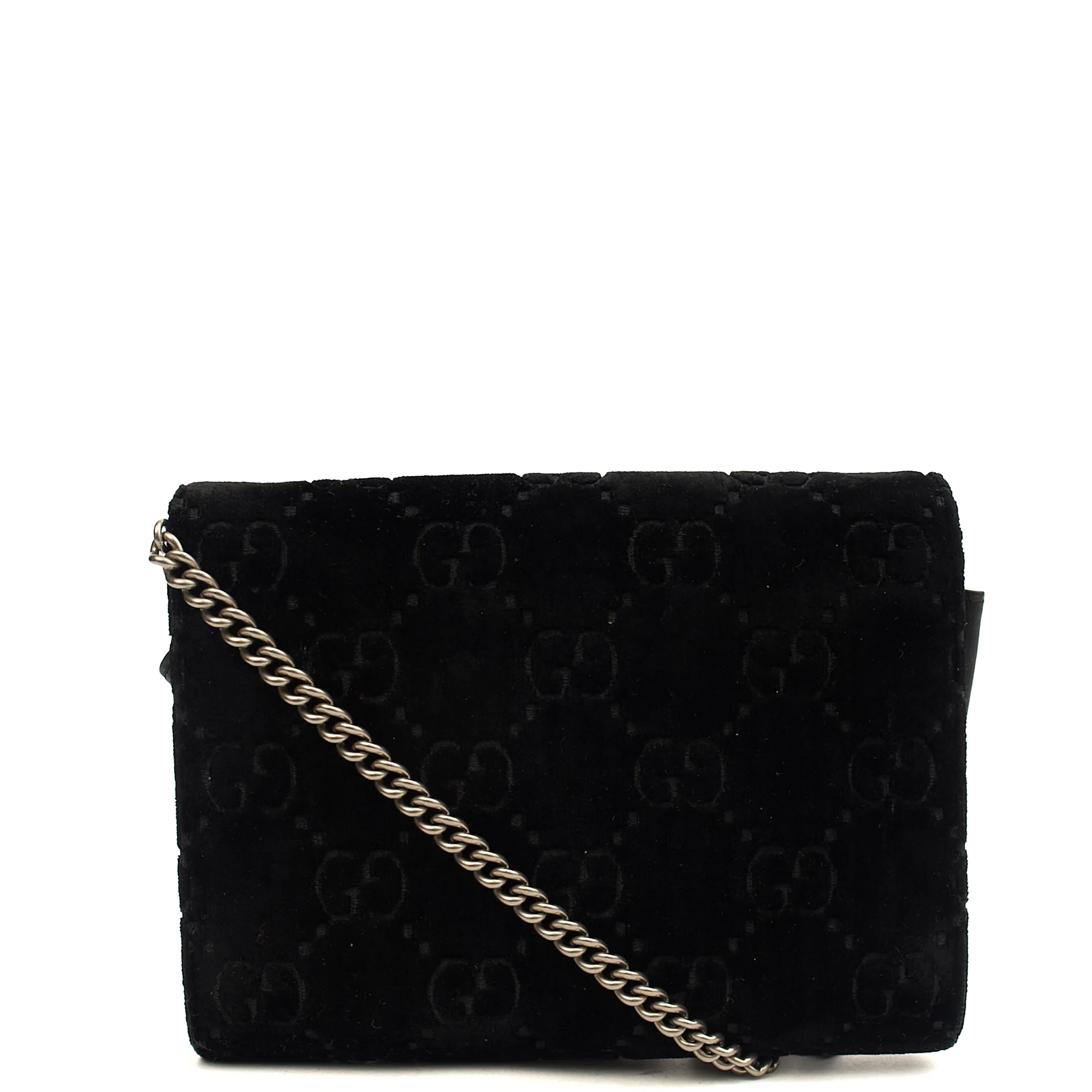 Picture of Gucci Cross Body Dionysus Chain Wallet in Black, Leather