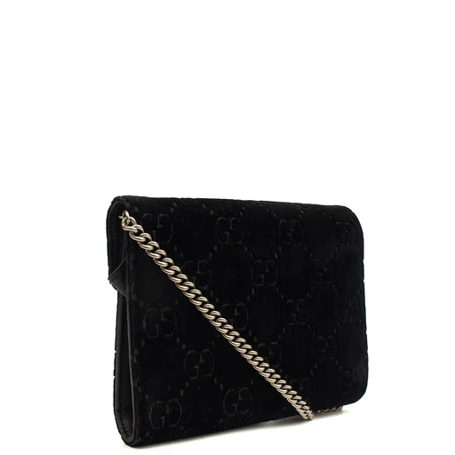 Picture of Gucci Cross Body Dionysus Chain Wallet in Black, Leather