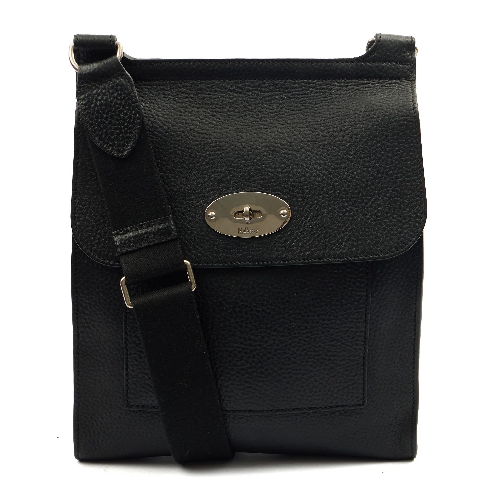Picture of Mulberry Cross Body Antony in Black, Leather
