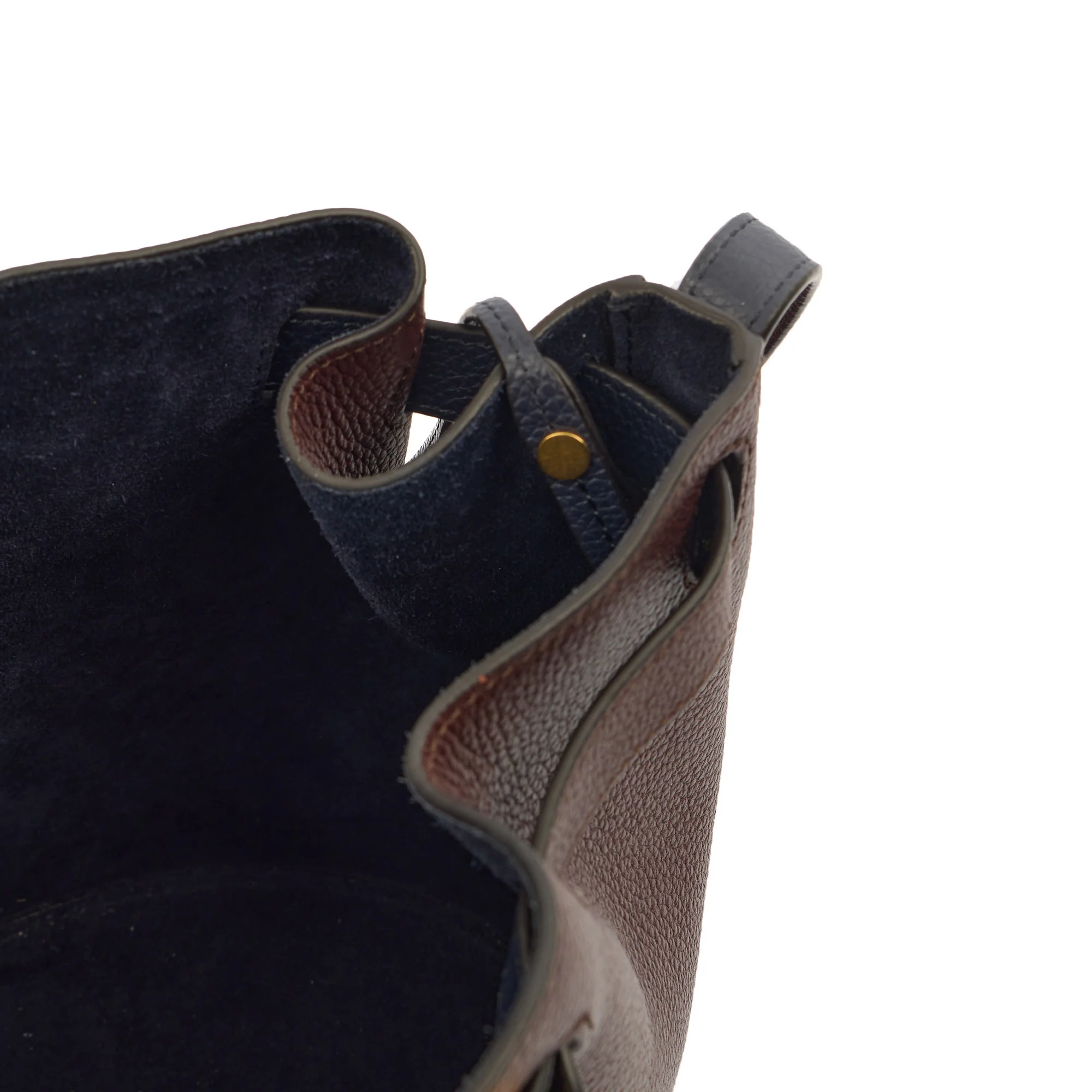 Picture of Mulberry Bucket Bag Abbey Small in Oxblood, Leather