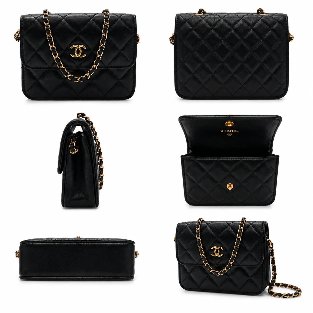 Chanel Lambskin Pearl Crush Flap with Chain