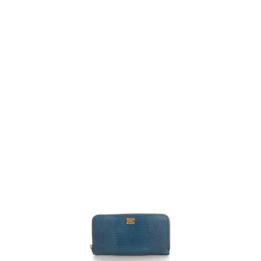 Picture of Dolce & Gabbana Purse Wallet in Blue, Exotic Effect Leather
