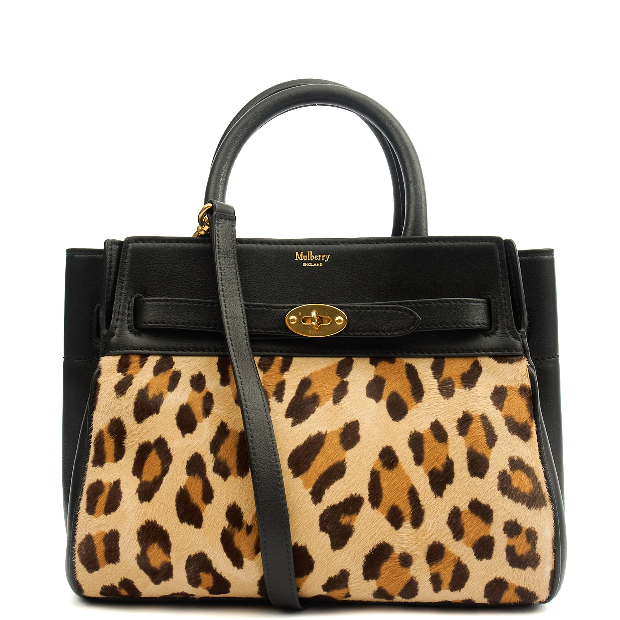 Picture of Mulberry Tote Zipped Bayswater - Small in Black, Calfskin Leather