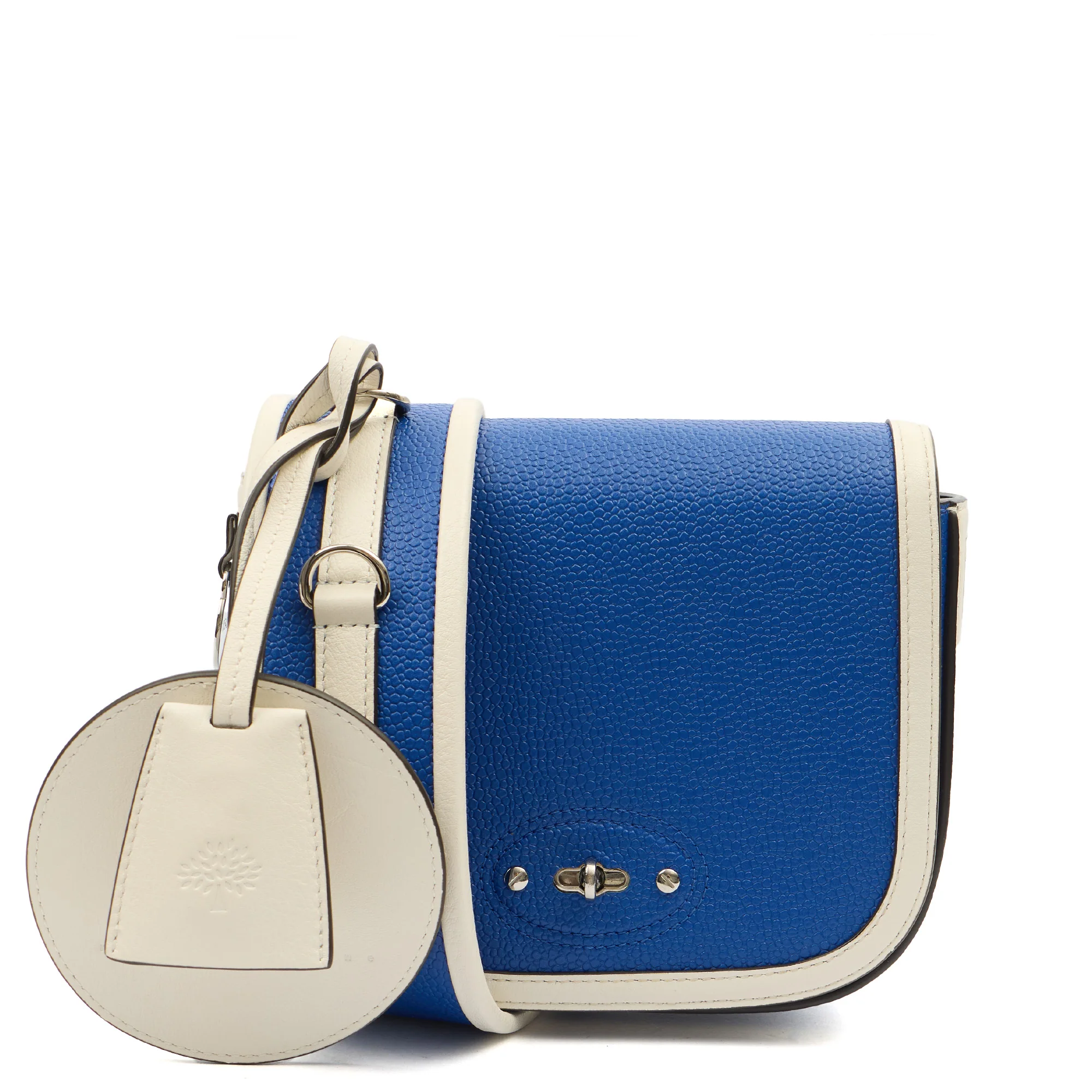 Picture of Mulberry Cross Body Darley Shoulder Bag - Small  in Blue, Leather