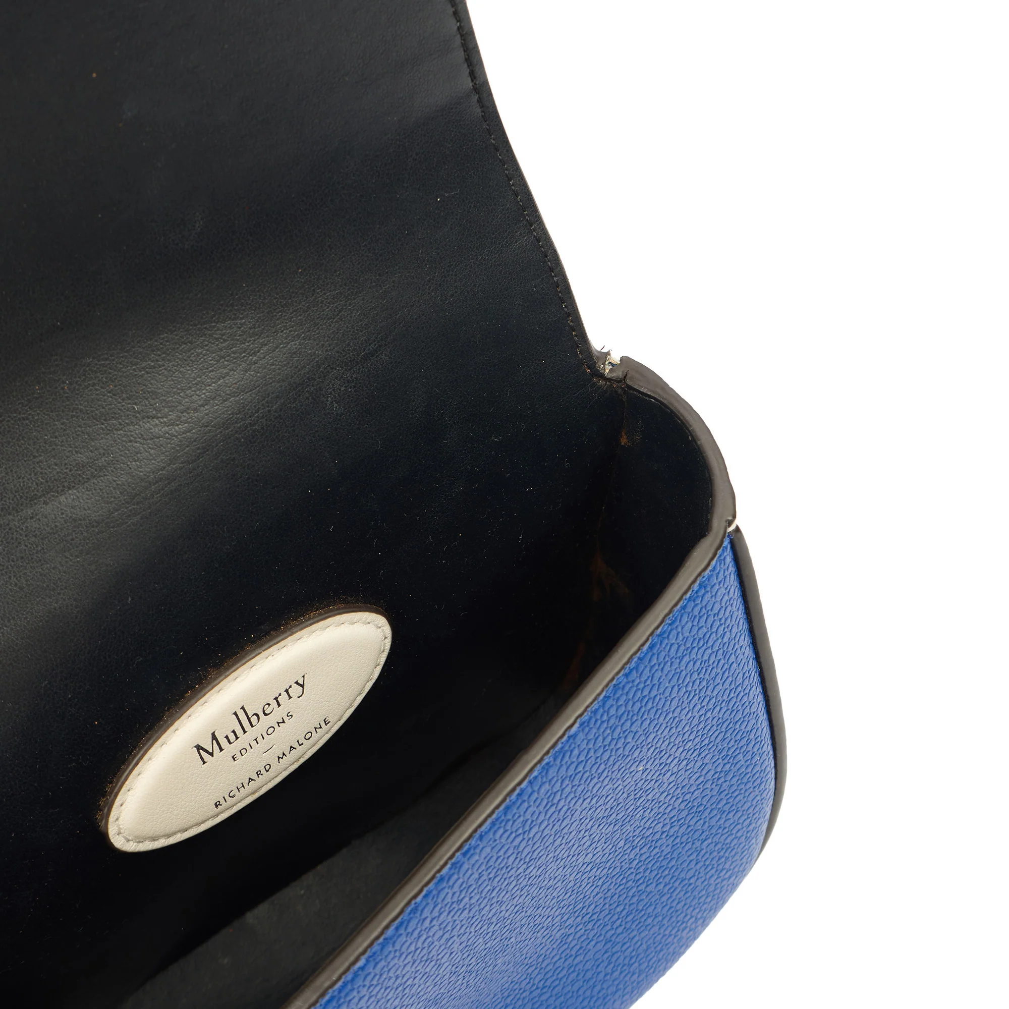 Picture of Mulberry Cross Body Darley Shoulder Bag - Small  in Blue, Leather