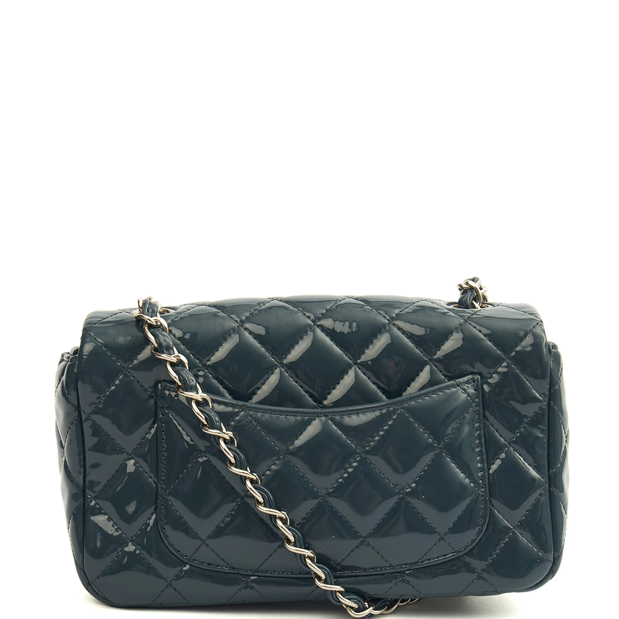 Picture of Chanel Mini Bag Classic - Mini (Rectangular) in Blue, Patent Leather