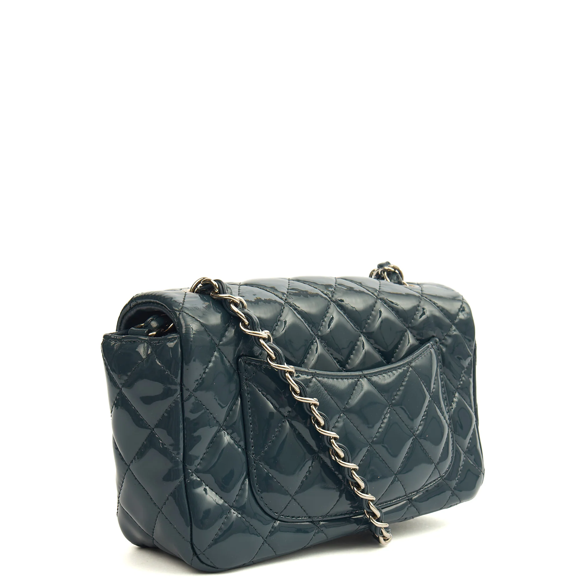 Picture of Chanel Mini Bag Classic - Mini (Rectangular) in Blue, Patent Leather
