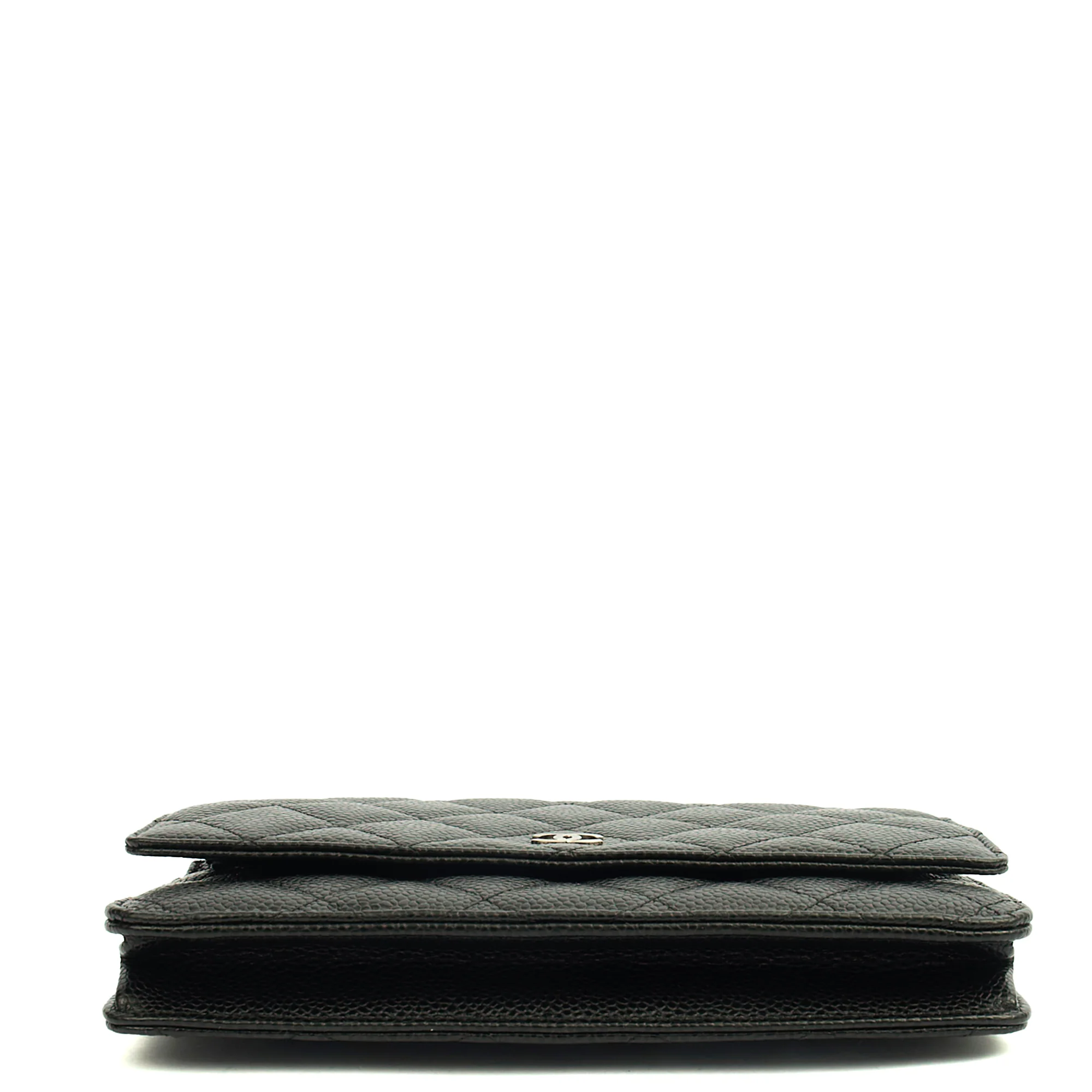 Picture of Chanel Cross Body Wallet on Chain in Black, Caviar Leather