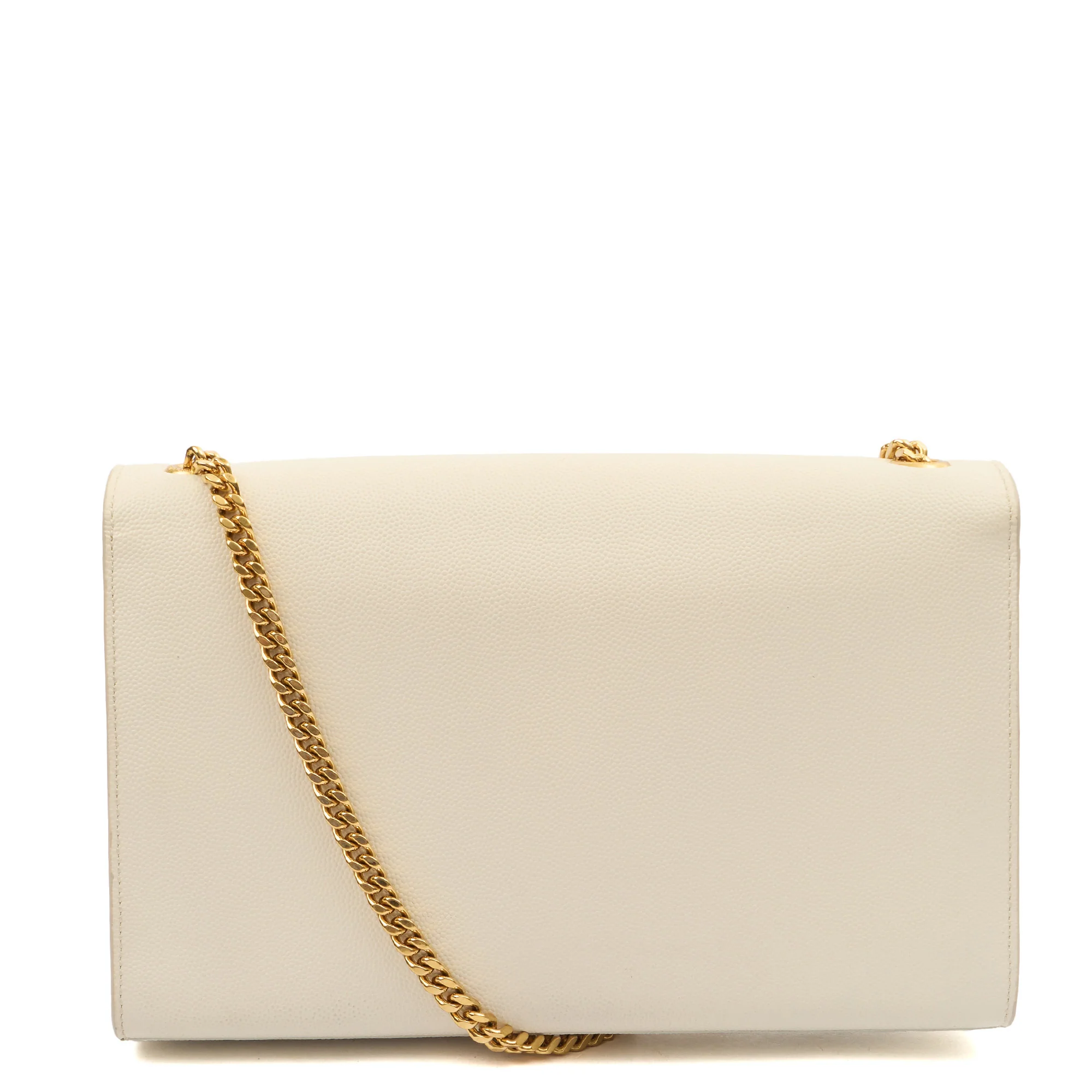 Picture of Saint Laurent Cross Body Kate Medium in White, Calfskin Leather