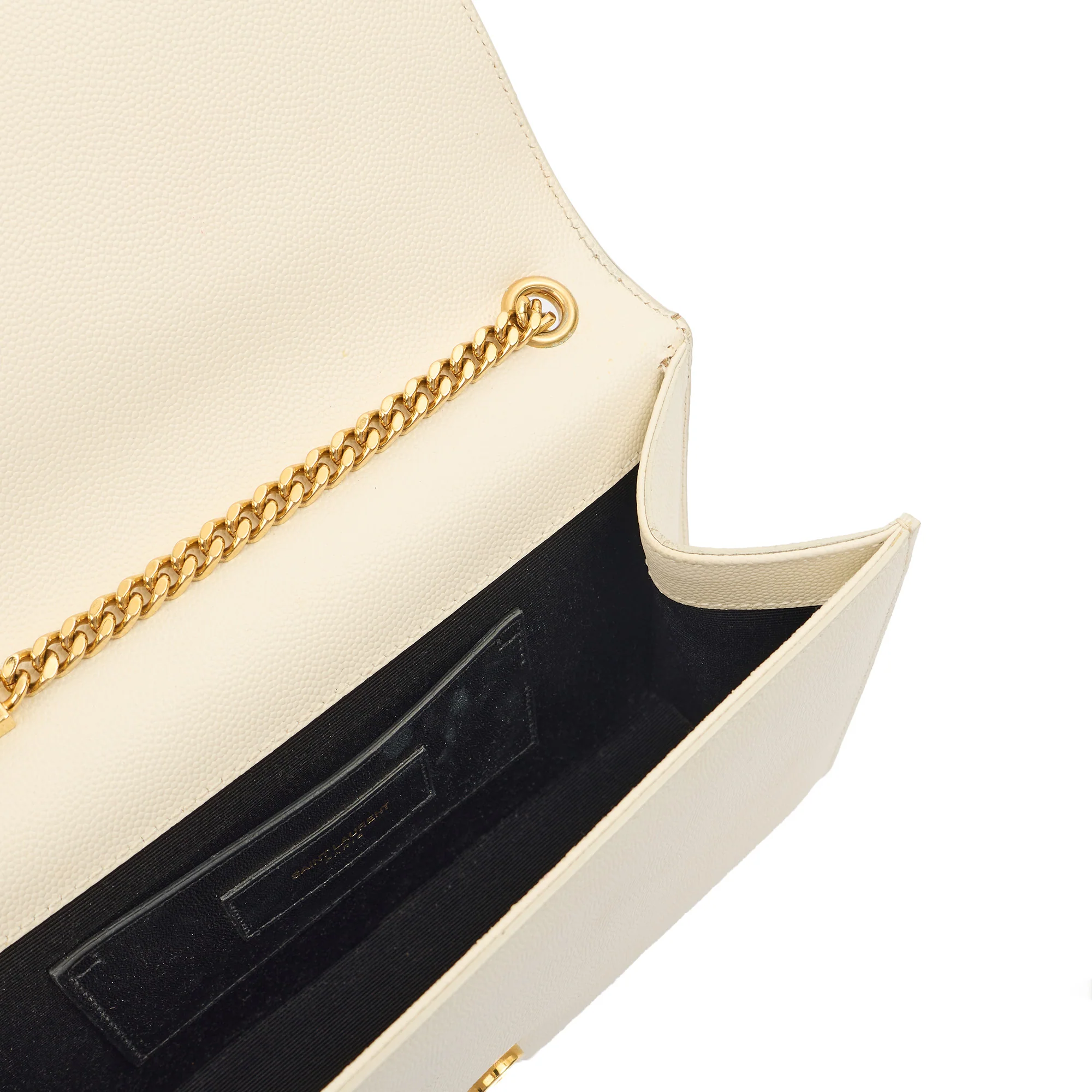 Picture of Saint Laurent Cross Body Kate Medium in White, Calfskin Leather