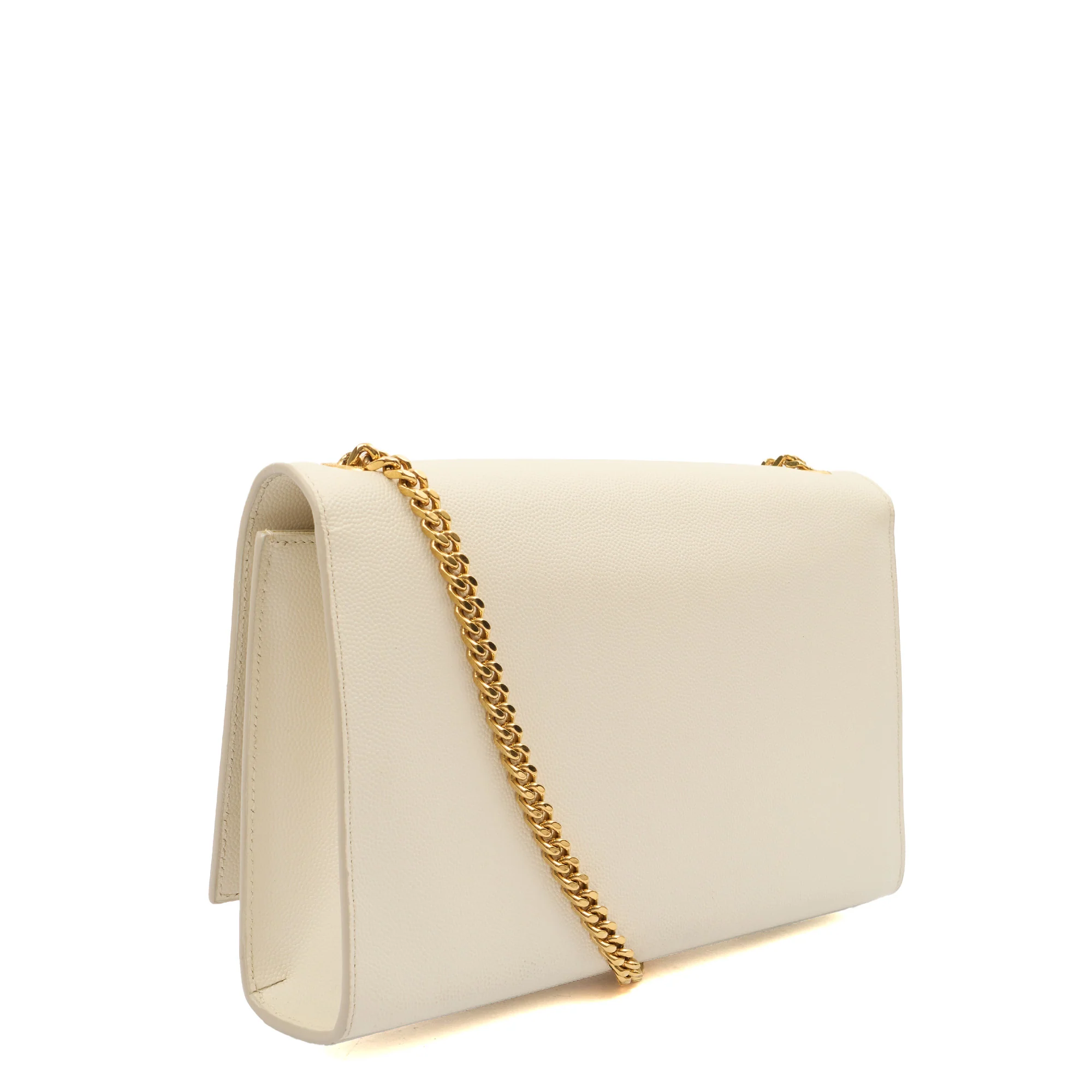 Picture of Saint Laurent Cross Body Kate Medium in White, Calfskin Leather